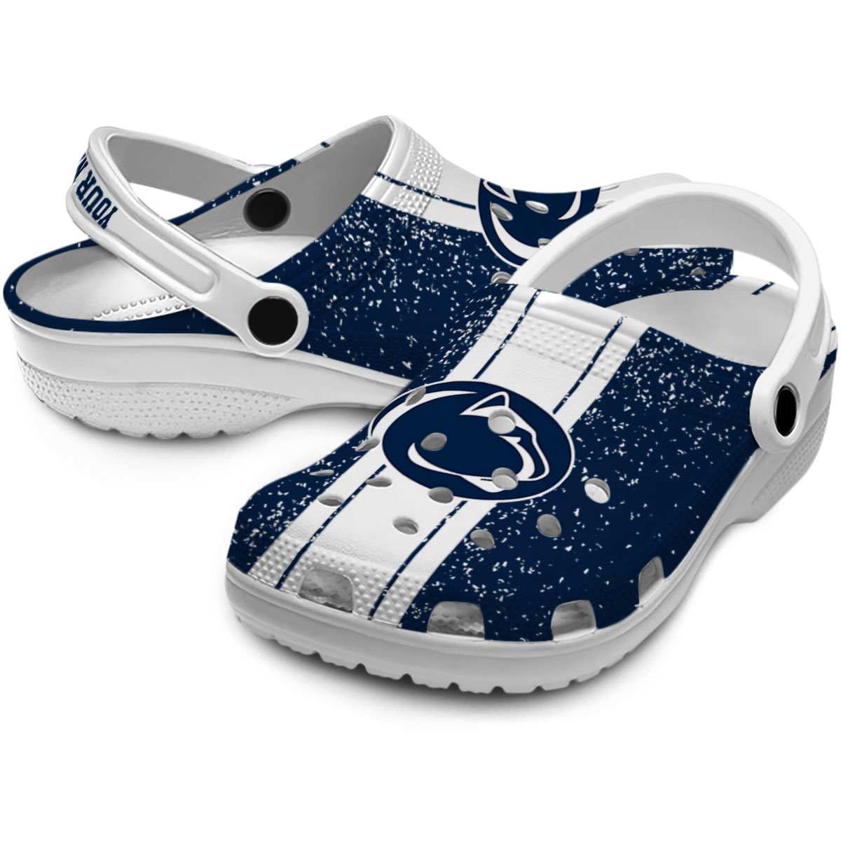 Merchidea Penn State Nittany Lions NCAA Sport Crocs Crocband Clogs Shoes Comfortable For Men Women and Kids