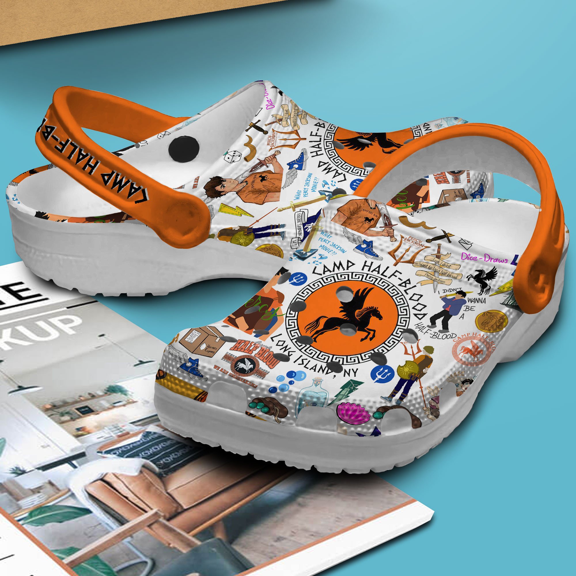 Merchidea Percy Jackson And The Olympians TV Series Crocs Crocband Clogs Shoes Comfortable For Men Women and Kids