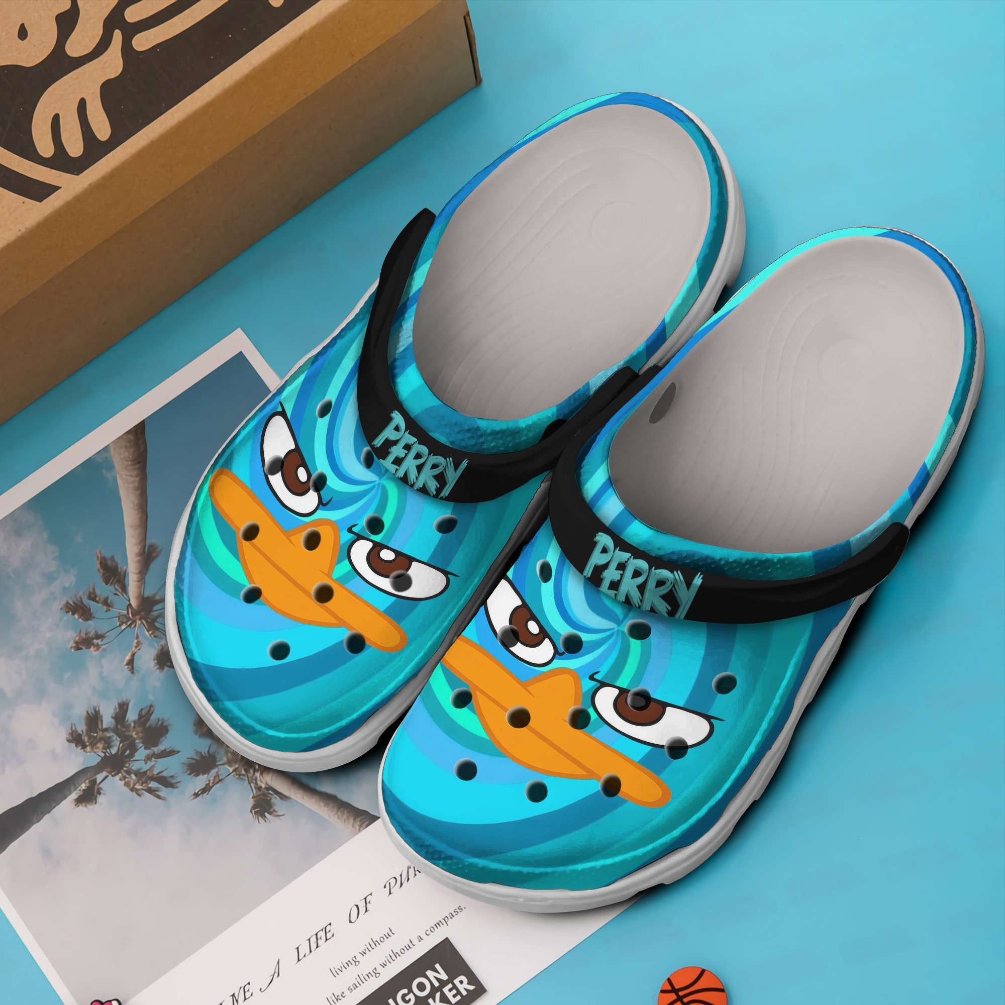 Merchidea Perry Phineas And Ferb TV Series Crocs Crocband Clogs Shoes Comfortable For Men Women and Kids