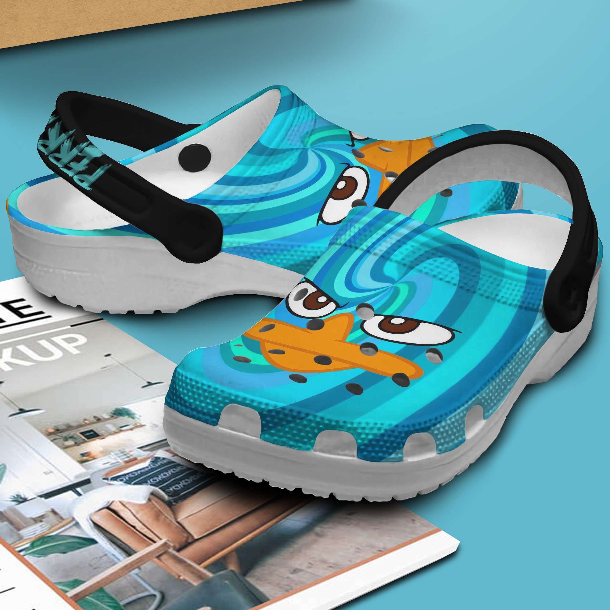 Merchidea Perry Phineas And Ferb TV Series Crocs Crocband Clogs Shoes Comfortable For Men Women and Kids