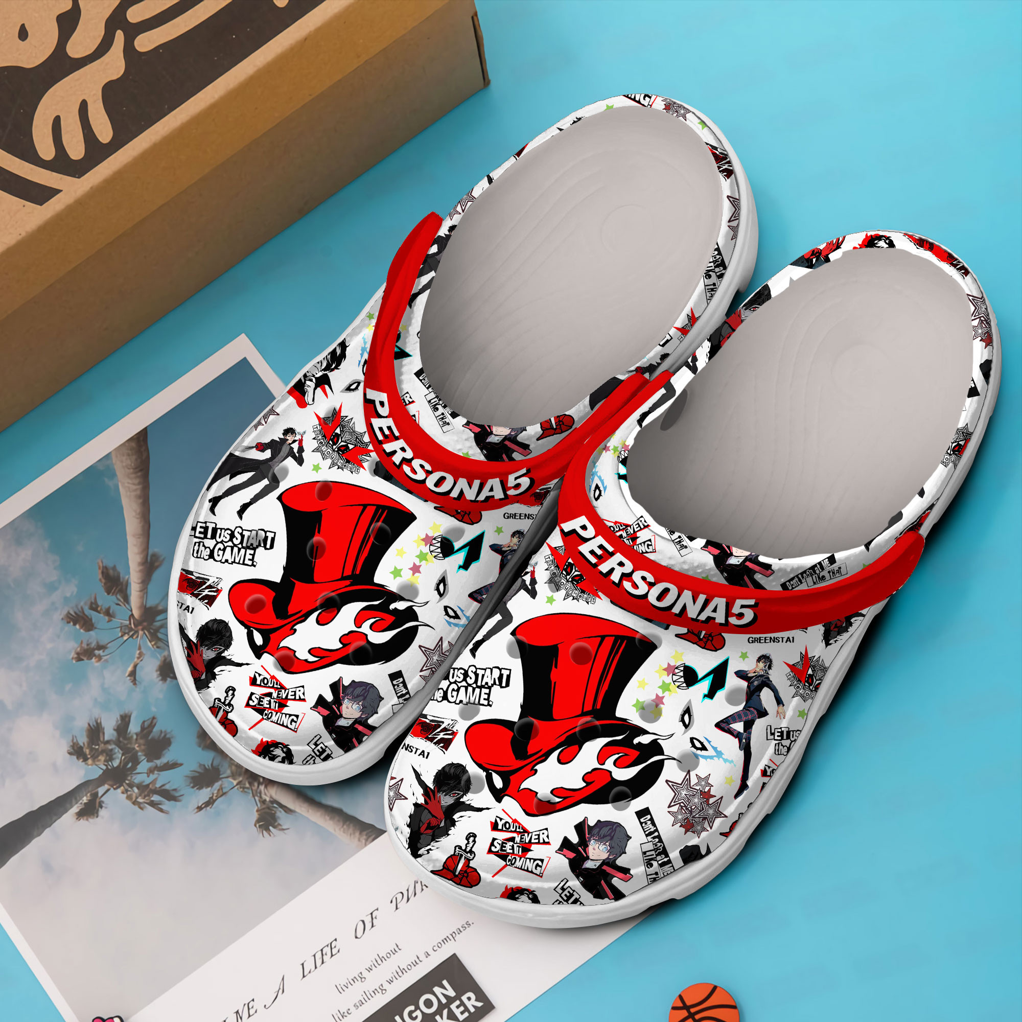 Merchidea Persona 5 GamesCrocs Crocband Clogs Shoes Comfortable For Men Women and Kids
