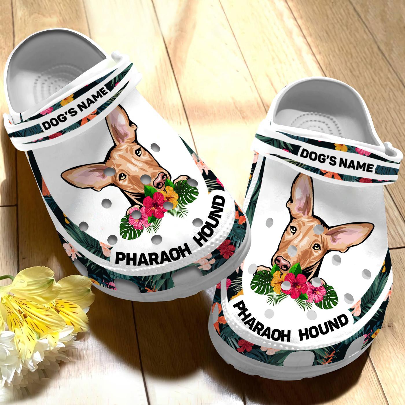 Merchidea Pharaoh Hound Dog Crocs Crocband Clogs Shoes Comfortable For Men Women and Kids