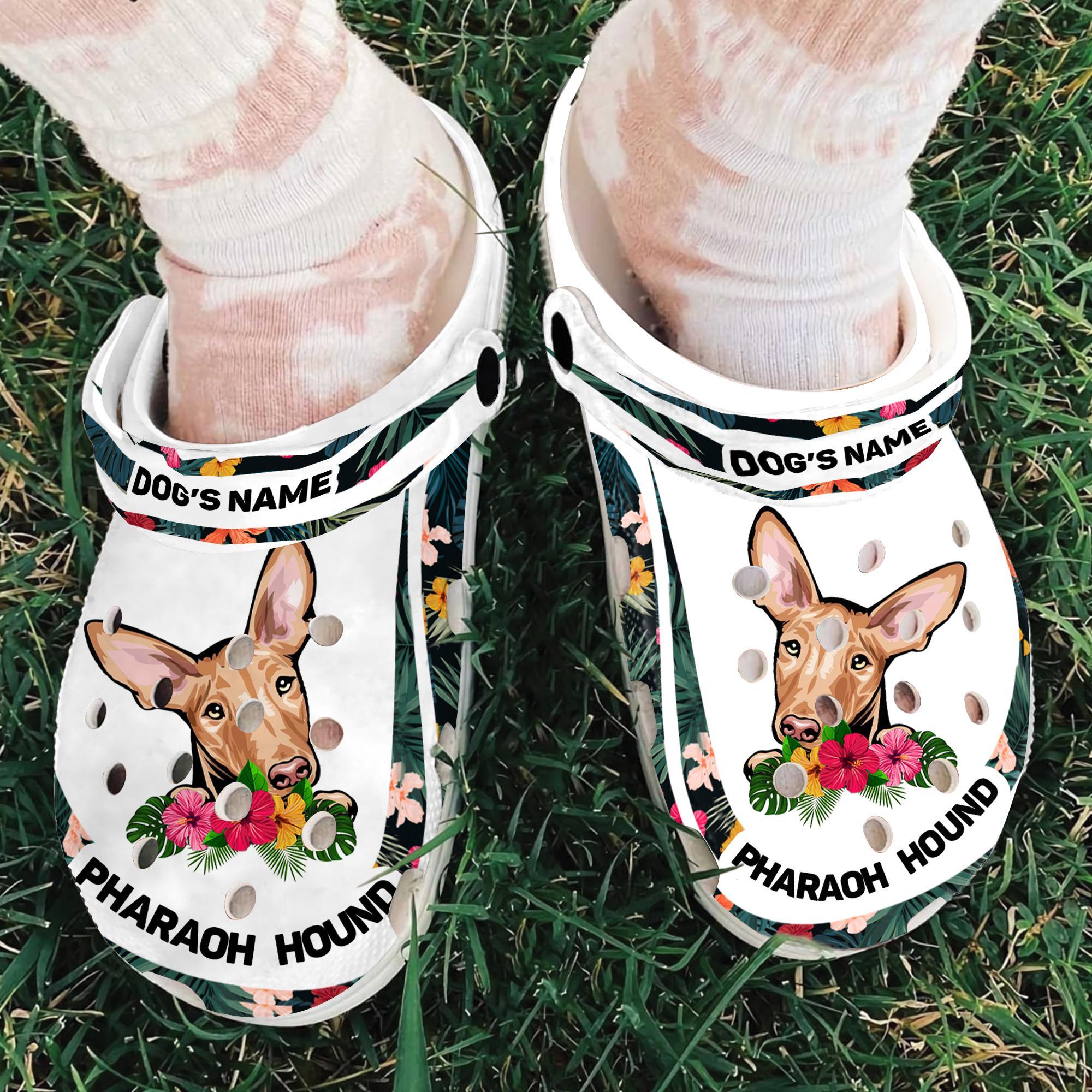 Merchidea Pharaoh Hound Dog Crocs Crocband Clogs Shoes Comfortable For Men Women and Kids