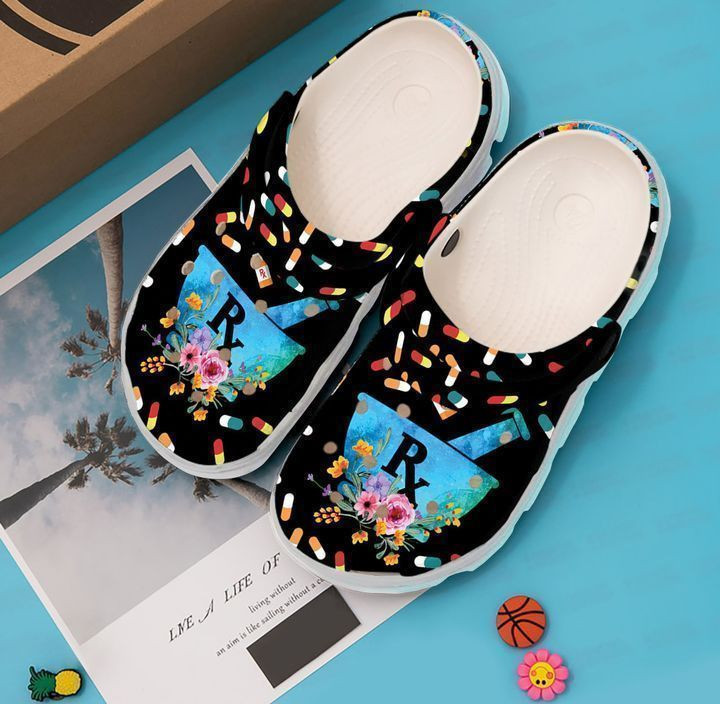 Merchidea Pharmacy Floral Classic Clogs Shoes