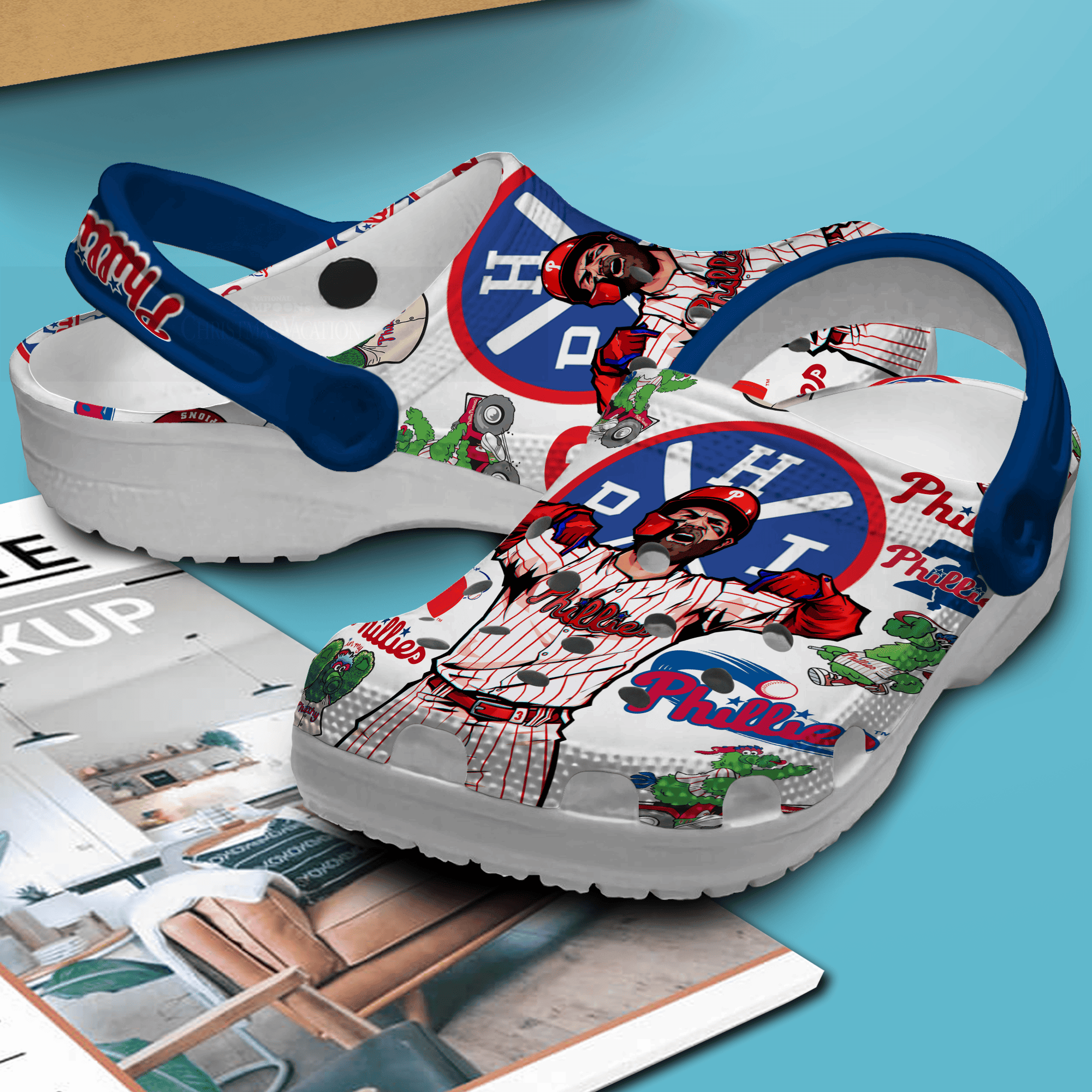 Merchidea Philadelphia Phillies MLB Sport Crocs Crocband Clogs Shoes Comfortable For Men Women and Kids