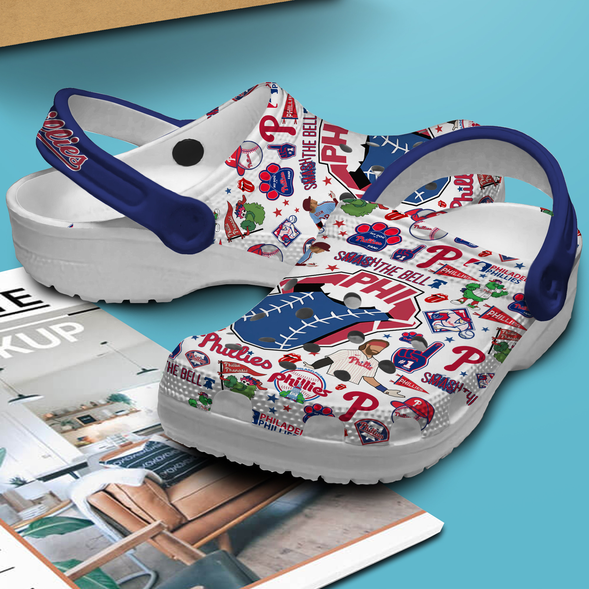 Merchidea Philadelphia Phillies MLB Sport Crocs Crocband Clogs Shoes Comfortable For Men Women and Kids