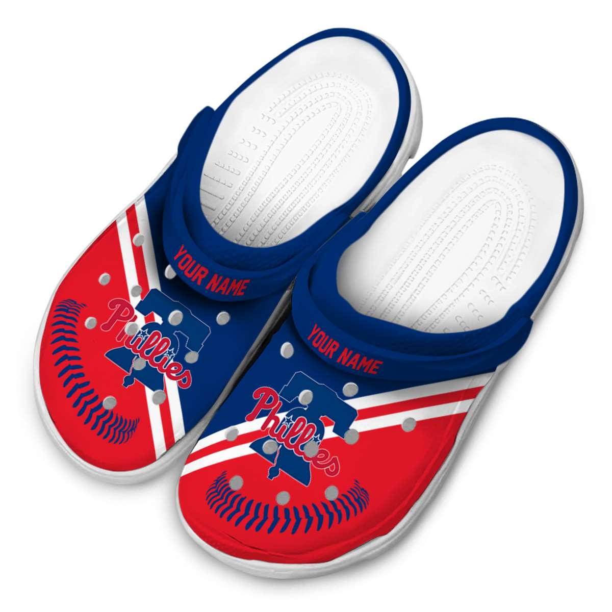 Merchidea Philadelphia Phillies MLB Sport Crocs Crocband Clogs Shoes Comfortable For Men Women and Kids