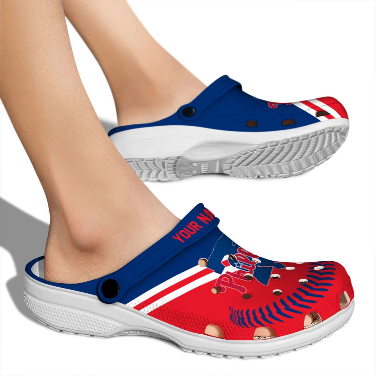 Merchidea Philadelphia Phillies MLB Sport Crocs Crocband Clogs Shoes Comfortable For Men Women and Kids