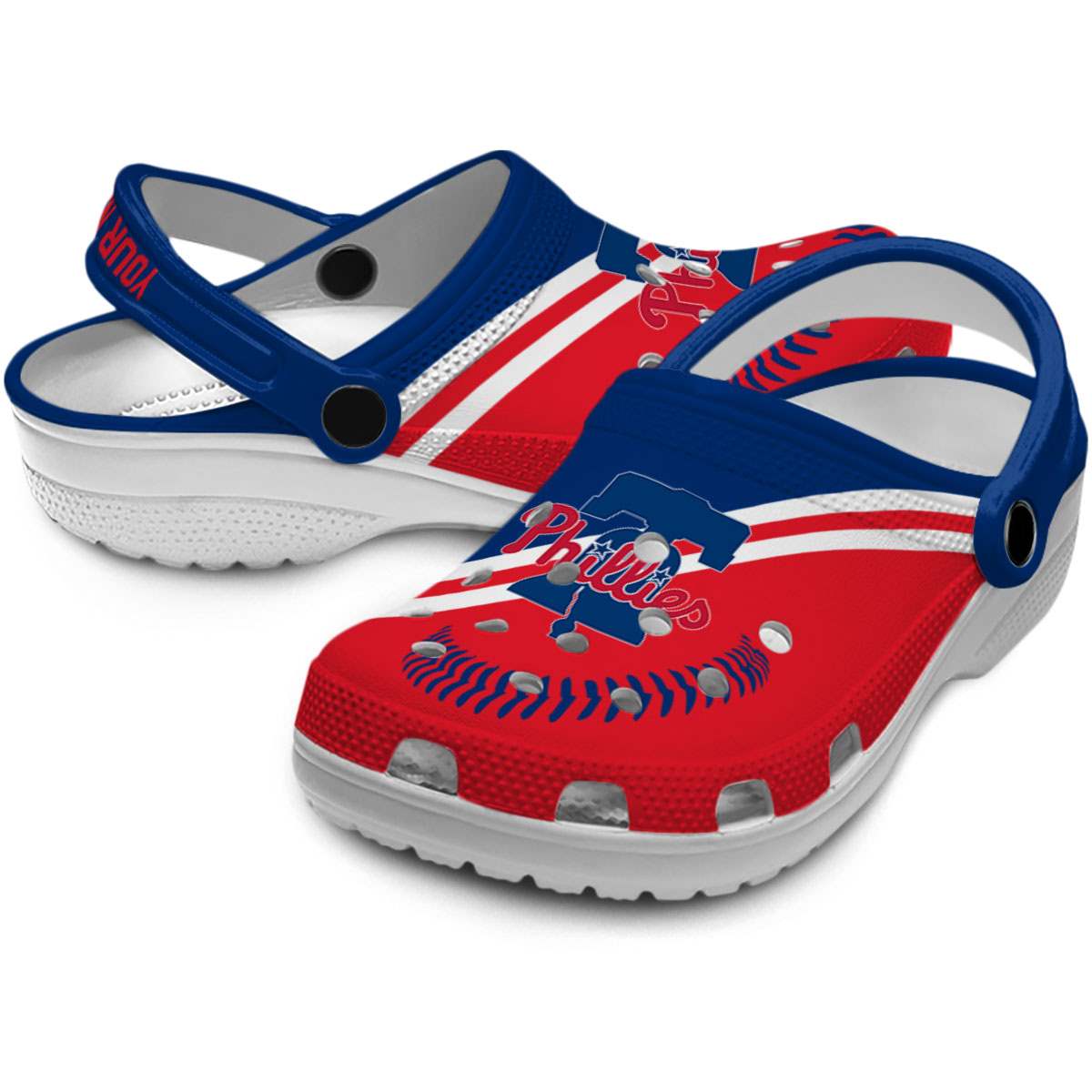 Merchidea Philadelphia Phillies MLB Sport Crocs Crocband Clogs Shoes Comfortable For Men Women and Kids