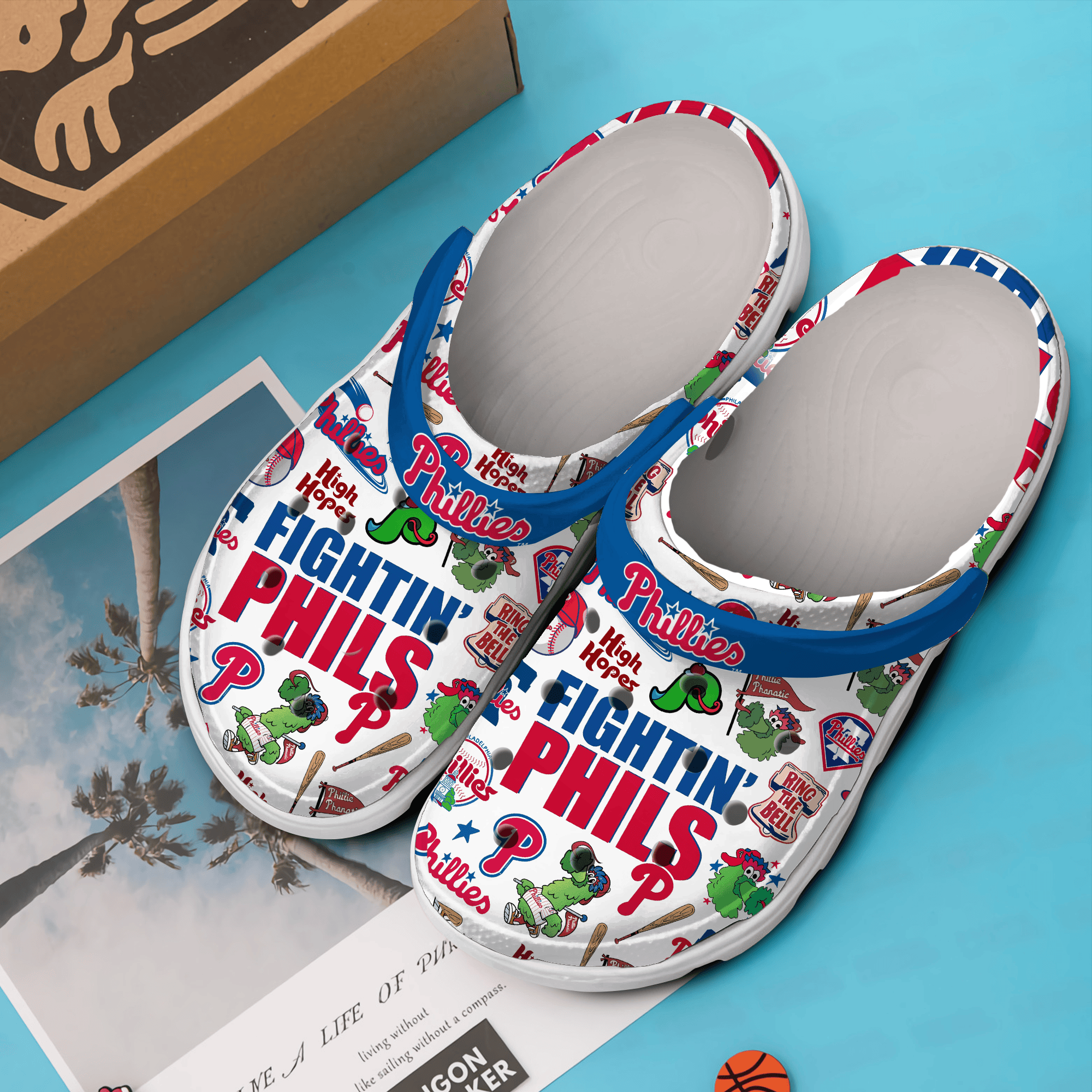 Merchidea Philadelphia Phillies MLB Sport Crocs Crocband Clogs Shoes Comfortable For Men Women and Kids