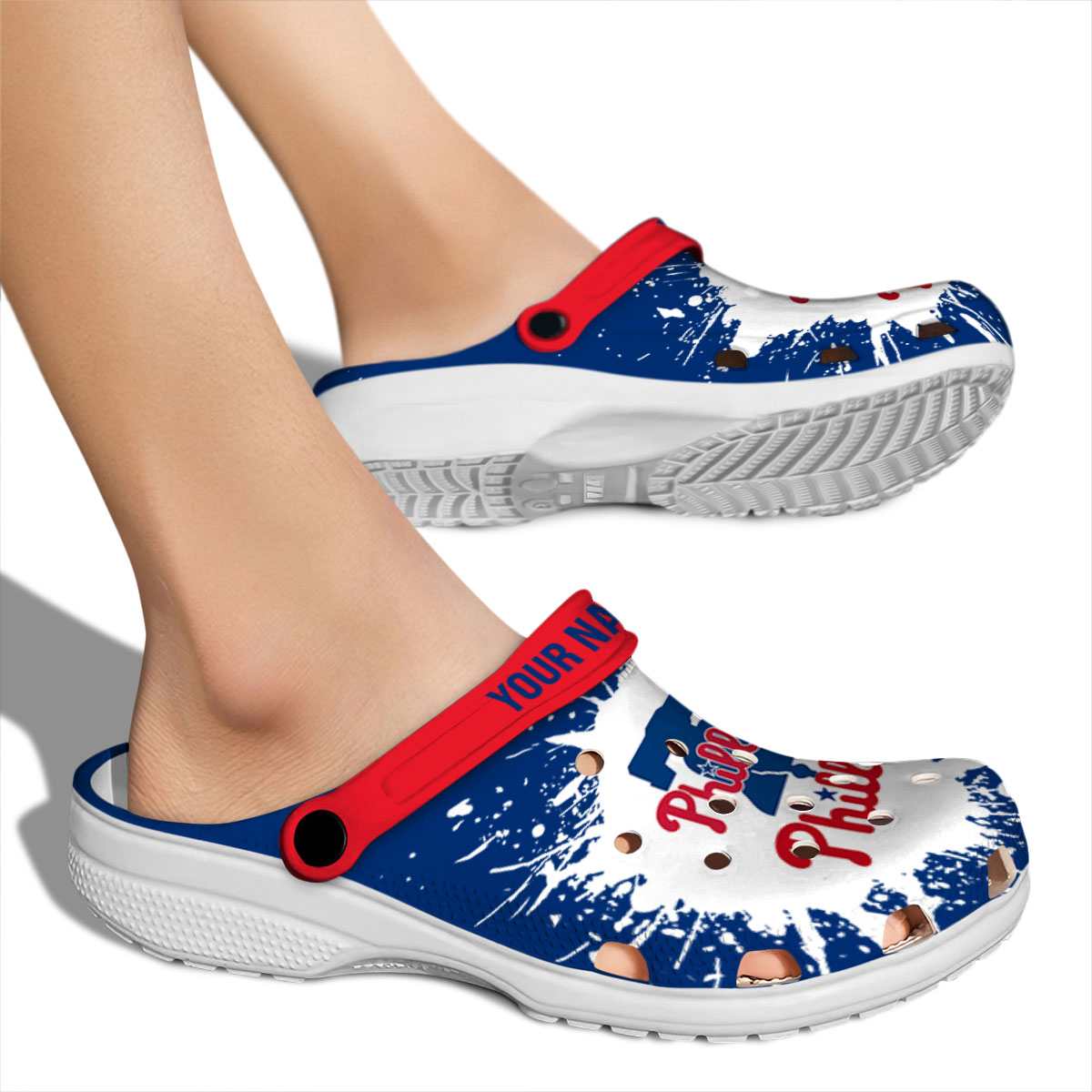 Merchidea Philadelphia Phillies MLB Sport Crocs Crocband Clogs Shoes Comfortable For Men Women and Kids
