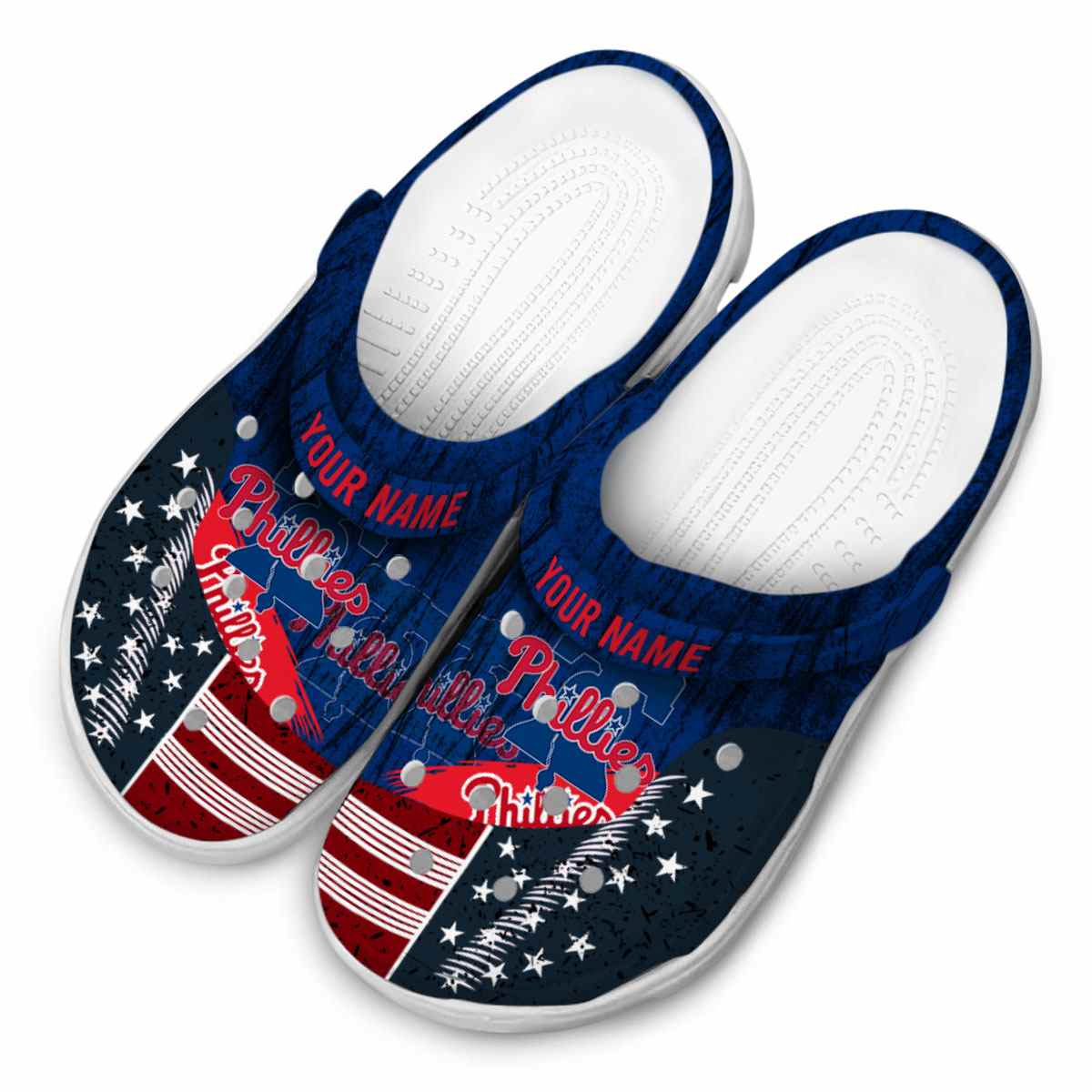 Merchidea Philadelphia Phillies MLB Sport Crocs Crocband Clogs Shoes Comfortable For Men Women and Kids