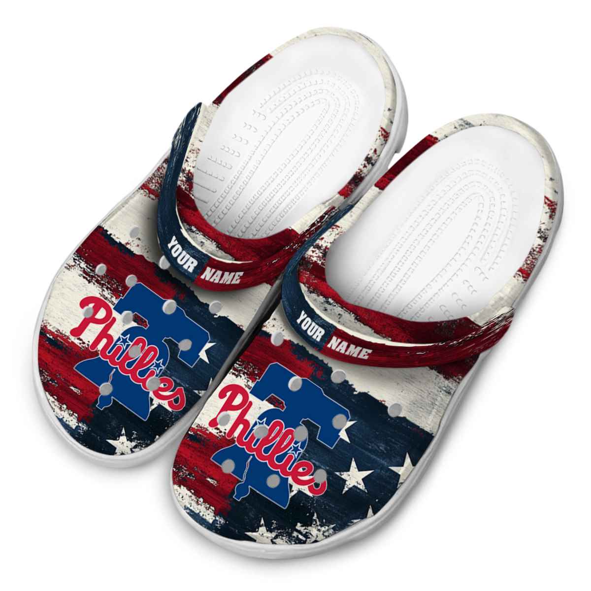 Merchidea Philadelphia Phillies MLB Sport Crocs Crocband Clogs Shoes Comfortable For Men Women and Kids