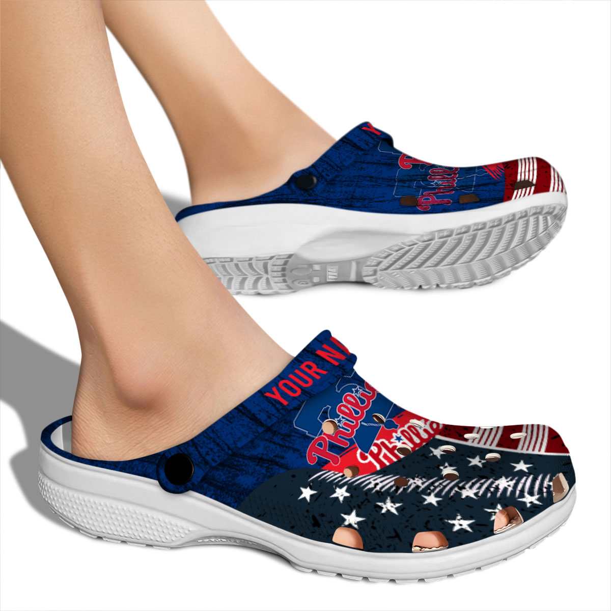 Merchidea Philadelphia Phillies MLB Sport Crocs Crocband Clogs Shoes Comfortable For Men Women and Kids