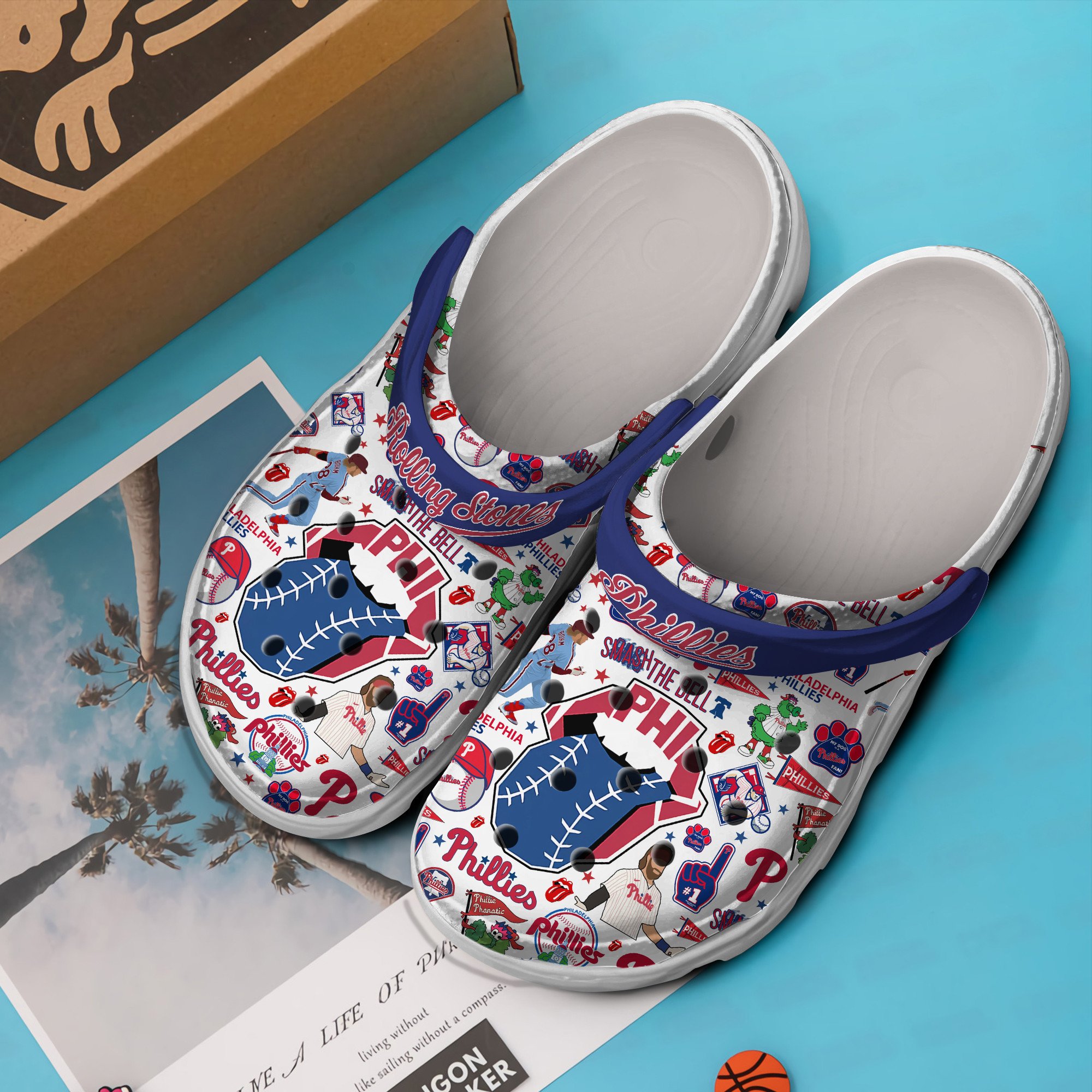 Merchidea Philadelphia Phillies MLB Sport Crocs Crocband Clogs Shoes Comfortable For Men Women and Kids