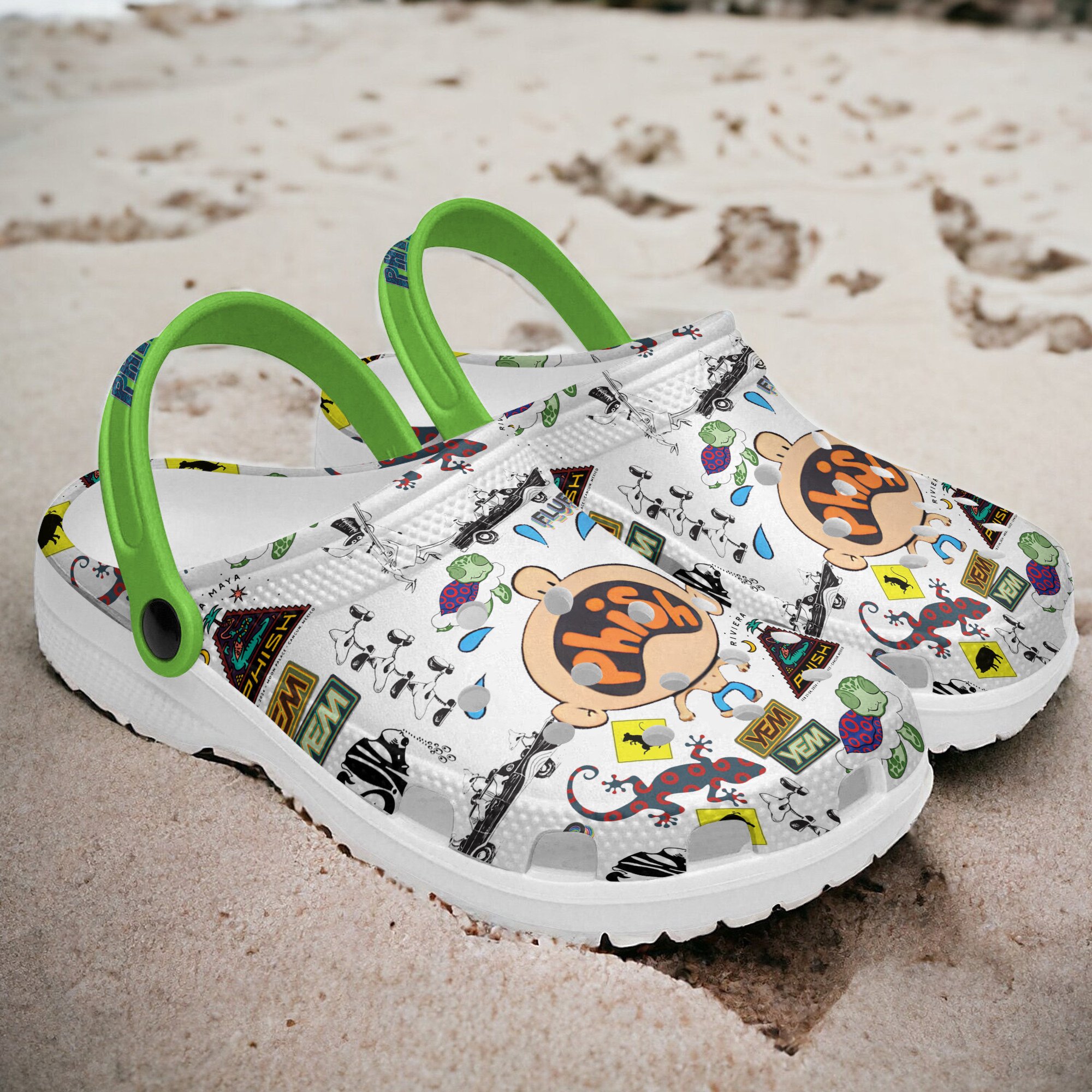 Merchidea Phish Music Crocs Crocband Clogs Shoes Comfortable For Men Women and Kids