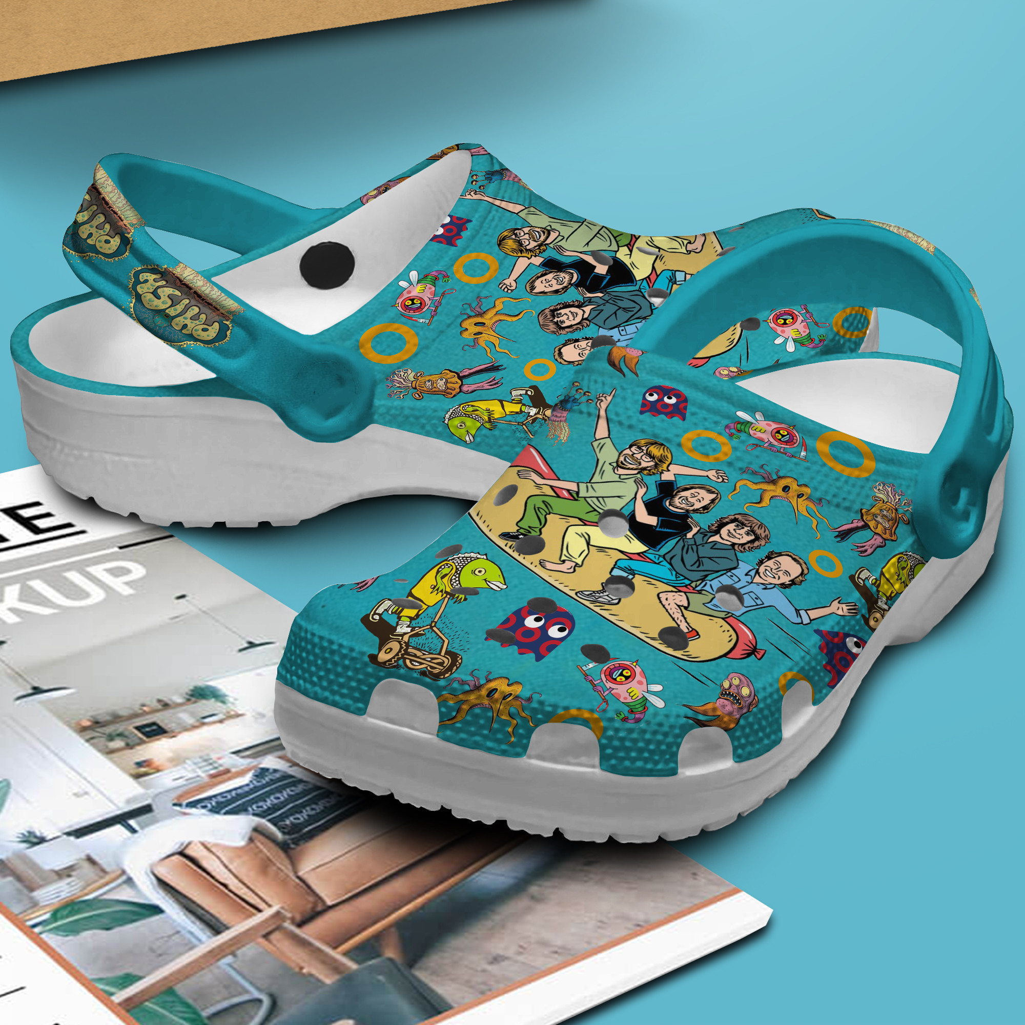 Merchidea Phish Music Crocs Crocband Clogs Shoes Comfortable For Men Women and Kids