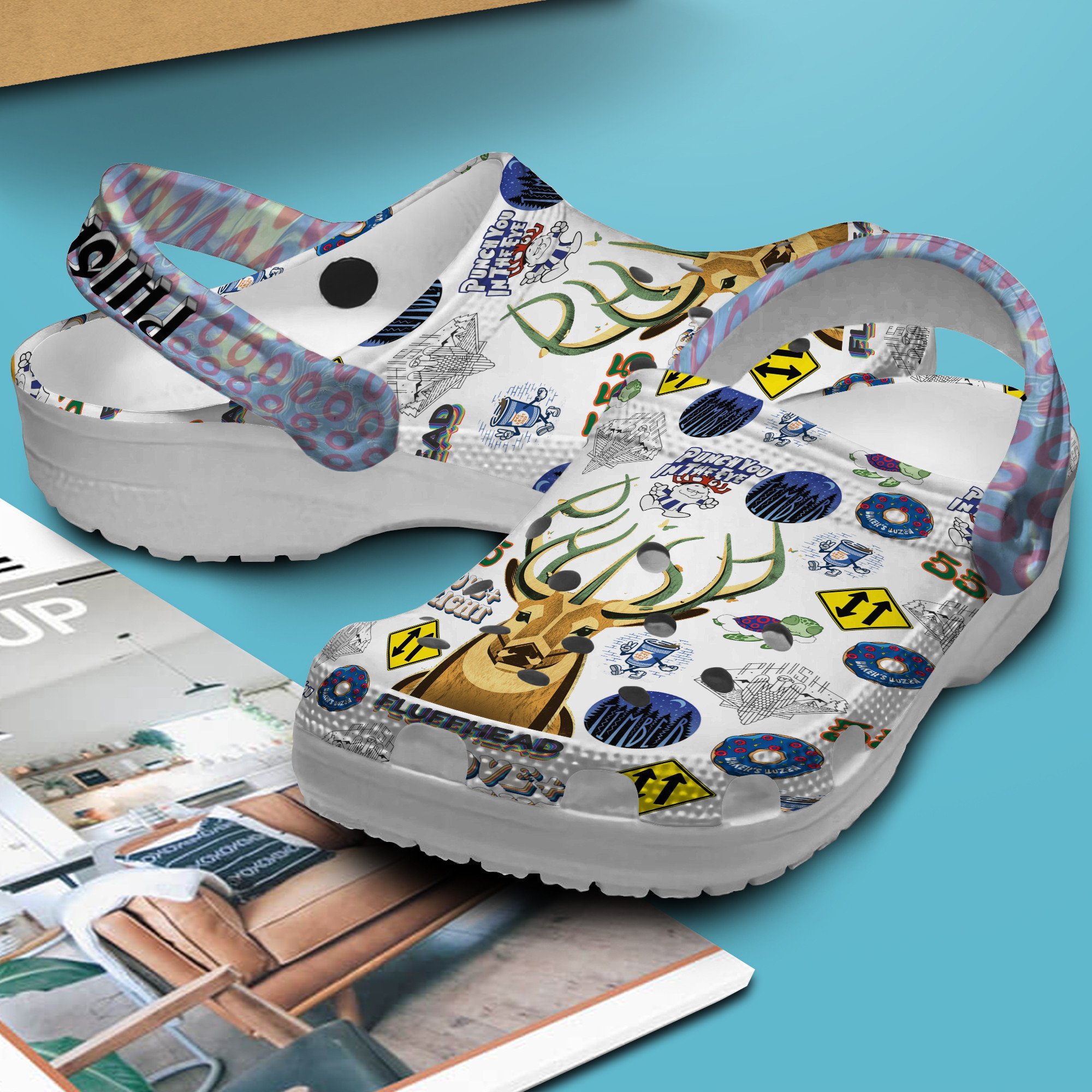 Merchidea Phish Music Crocs Crocband Clogs Shoes Comfortable For Men Women and Kids