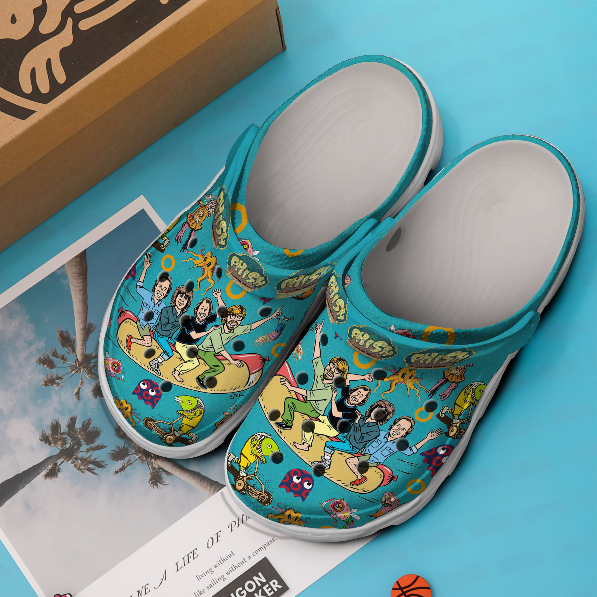 Merchidea Phish Music Crocs Crocband Clogs Shoes Comfortable For Men Women and Kids