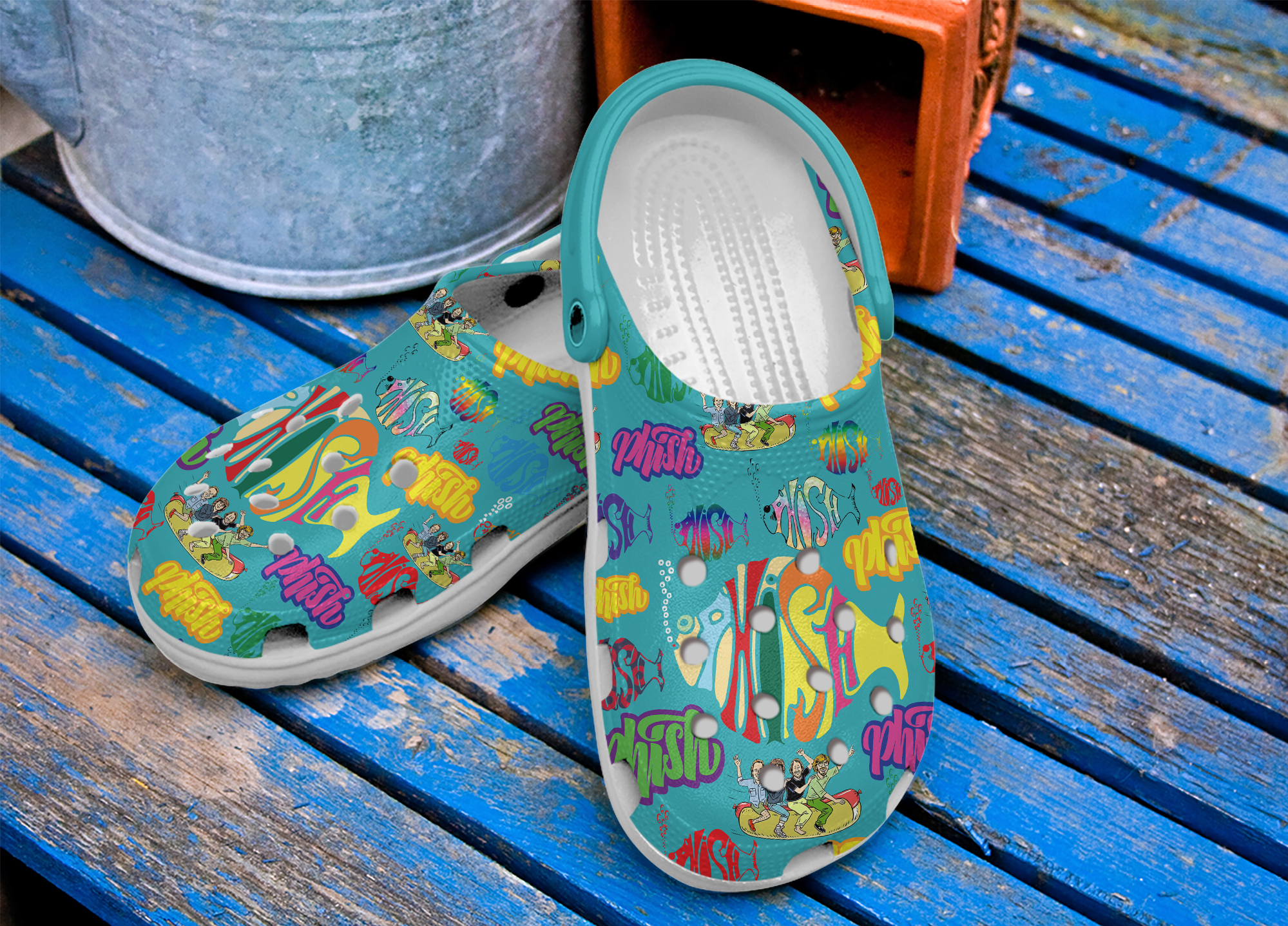 Merchidea Phish Music Crocs Crocband Clogs Shoes Comfortable For Men Women and Kids