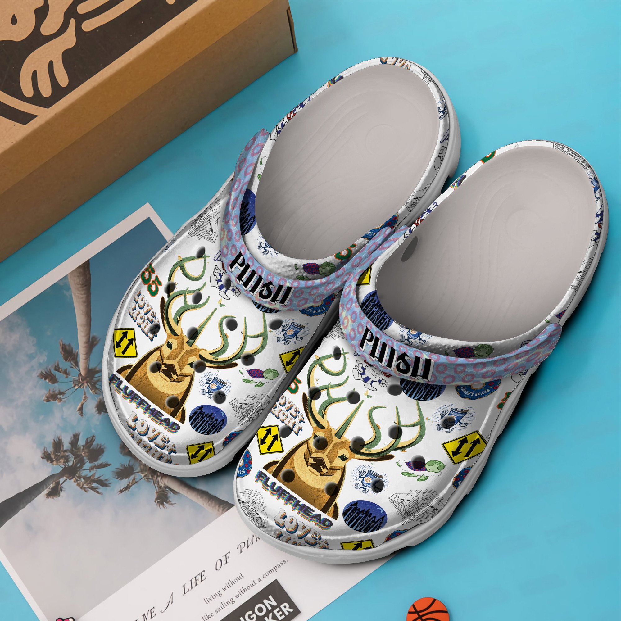 Merchidea Phish Music Crocs Crocband Clogs Shoes Comfortable For Men Women and Kids