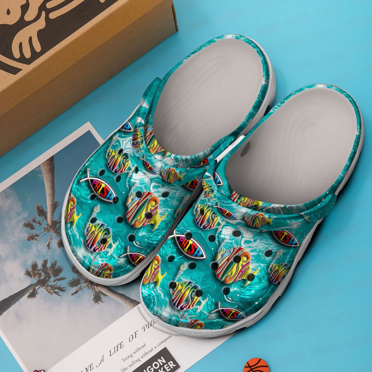 Merchidea Phish Rock Band Music Crocs Crocband Clogs Shoes Comfortable For Men Women and Kids