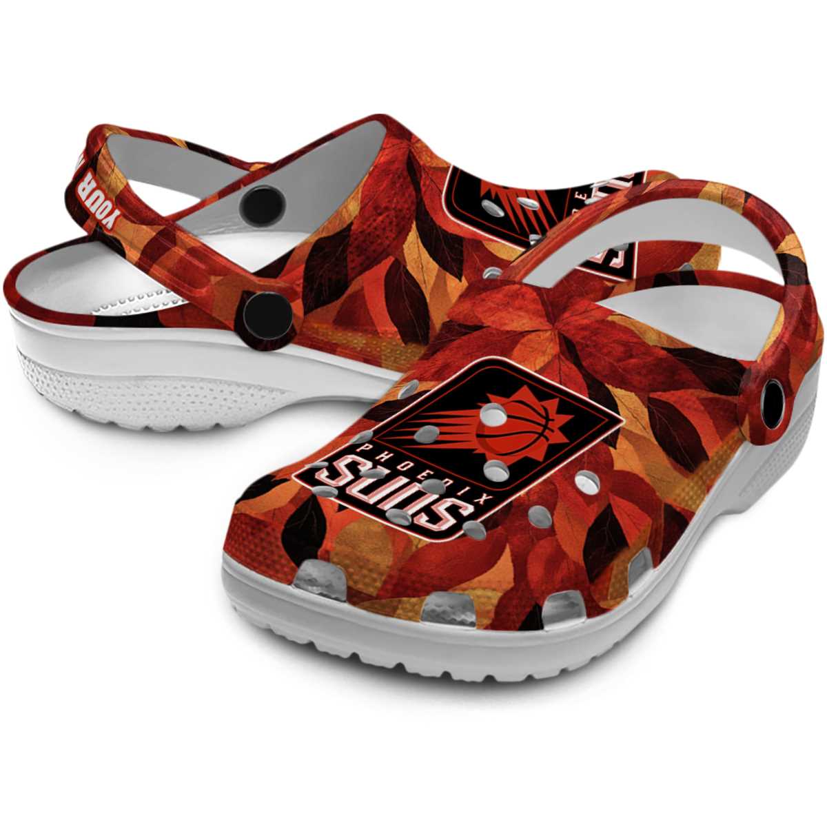 Merchidea Phoenix Suns NBA Sport Crocs Crocband Clogs Shoes Comfortable For Men Women and Kids