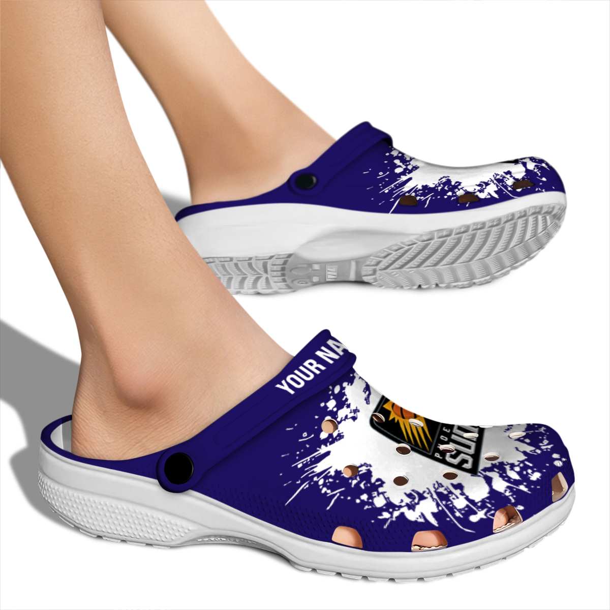 Merchidea Phoenix Suns NBA Sport Crocs Crocband Clogs Shoes Comfortable For Men Women and Kids