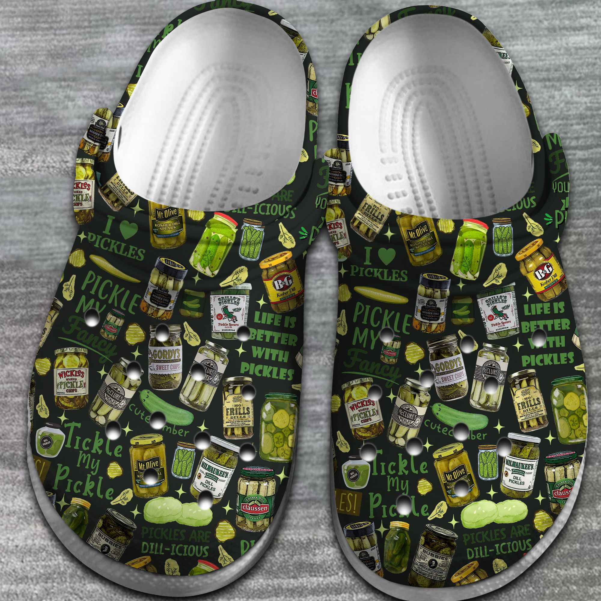 Merchidea Pickled cucumber Food Crocs Crocband Clogs Shoes Comfortable For Men Women and Kids