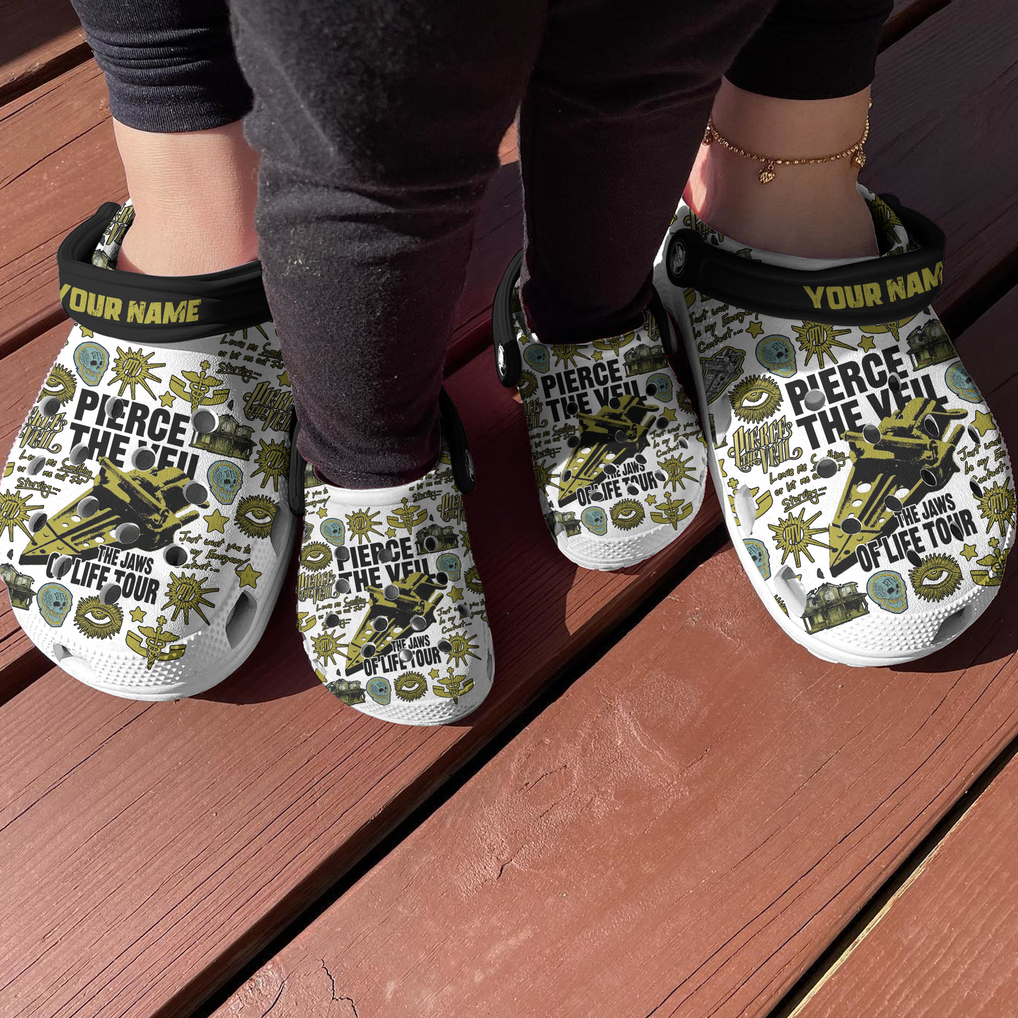 Merchidea Pierce The Veil Music Crocs Crocband Clogs Shoes Comfortable For Men Women and Kids