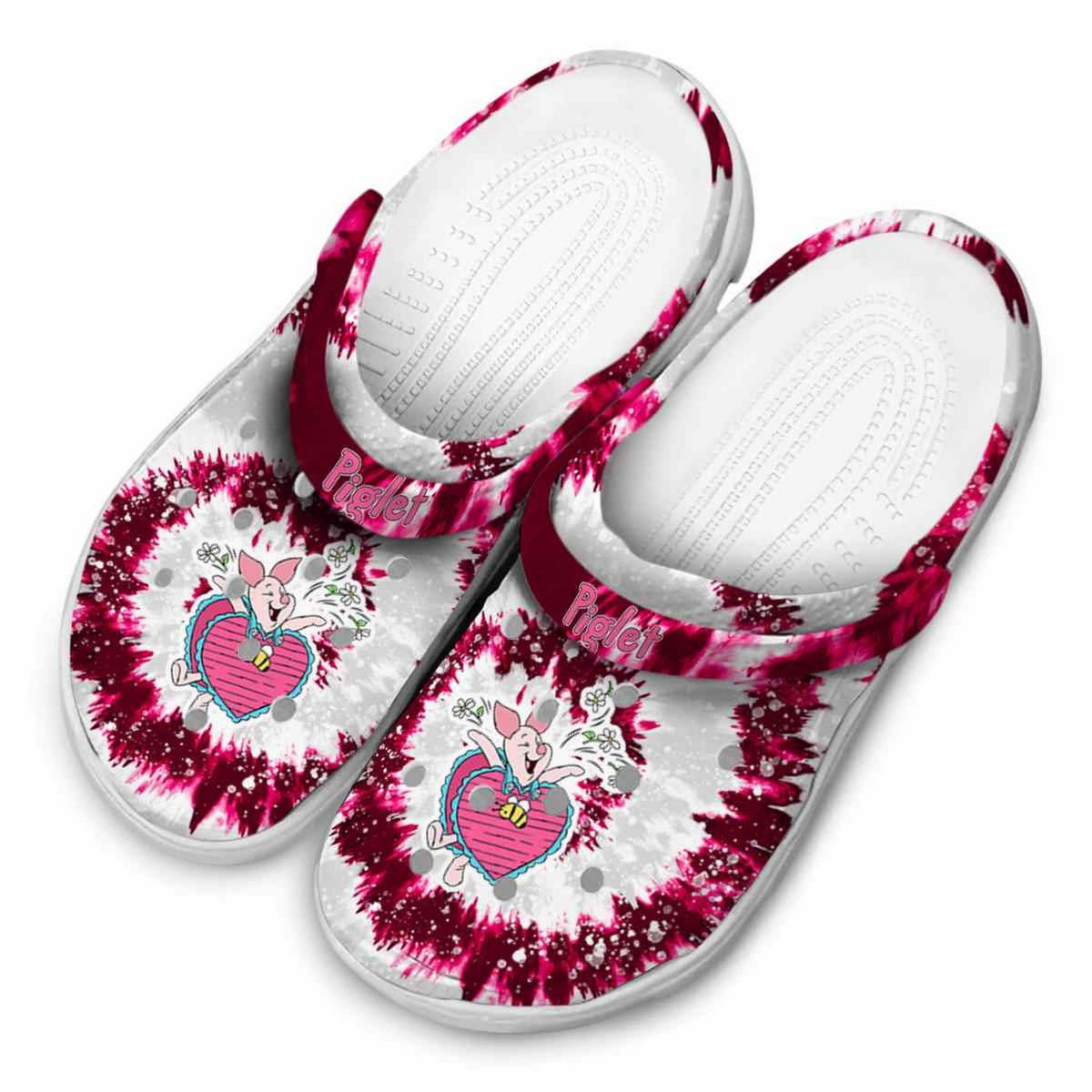 Merchidea Piglet Winnie The Pooh Cartoon Crocs Crocband Clogs Shoes Comfortable For Men Women and Kids