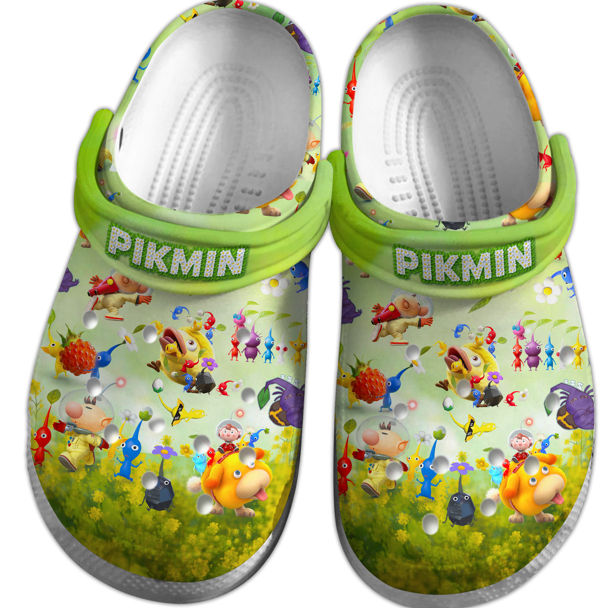Merchidea Pikmin Movie Crocs Crocband Clogs Shoes Comfortable For Men Women and Kids