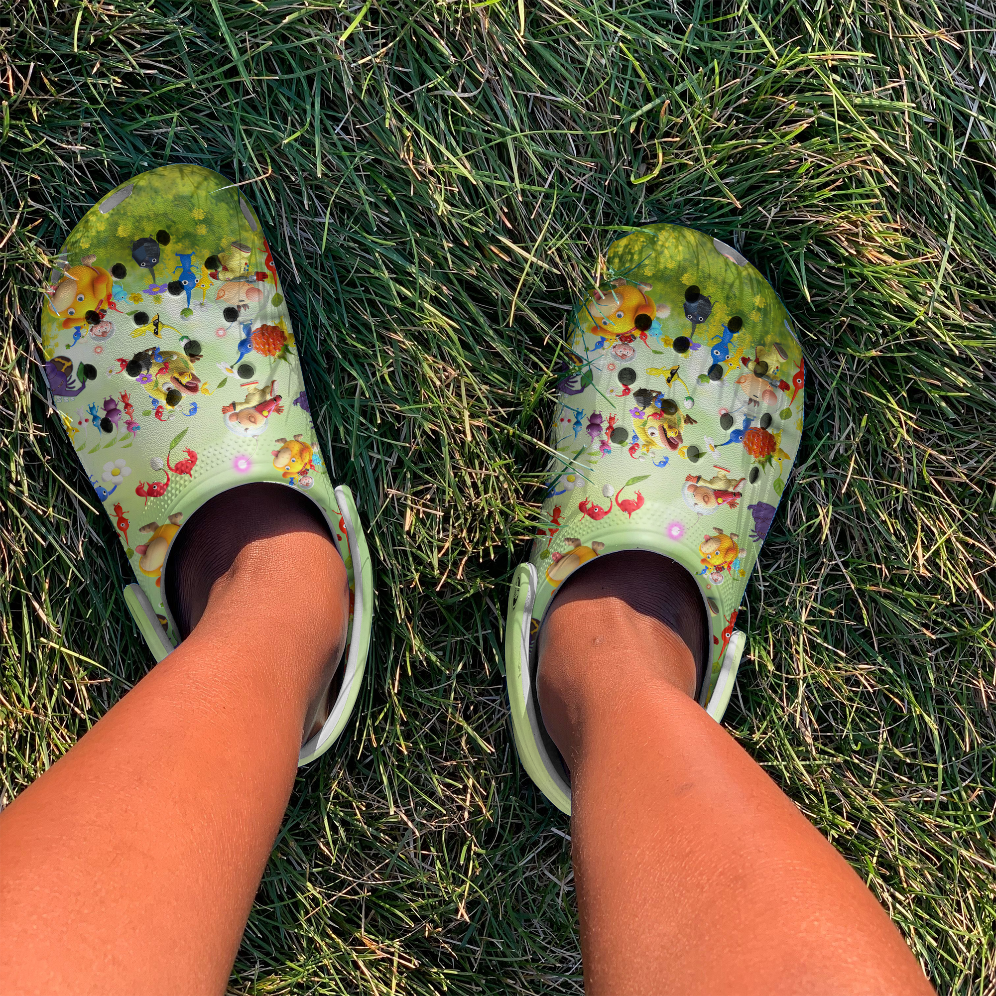 Merchidea Pikmin Movie Crocs Crocband Clogs Shoes Comfortable For Men Women and Kids