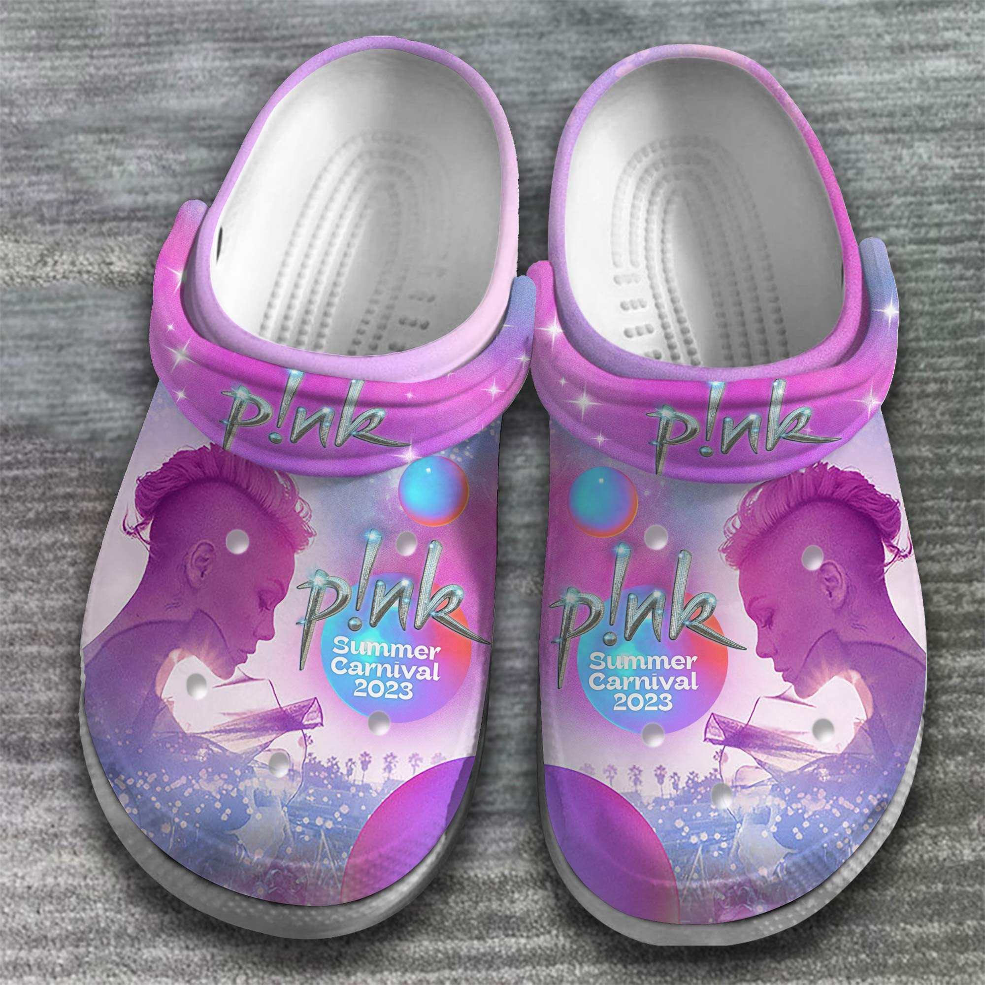 Merchidea Pink Singer Music Crocs Crocband Clogs Shoes Comfortable For Men Women and Kids