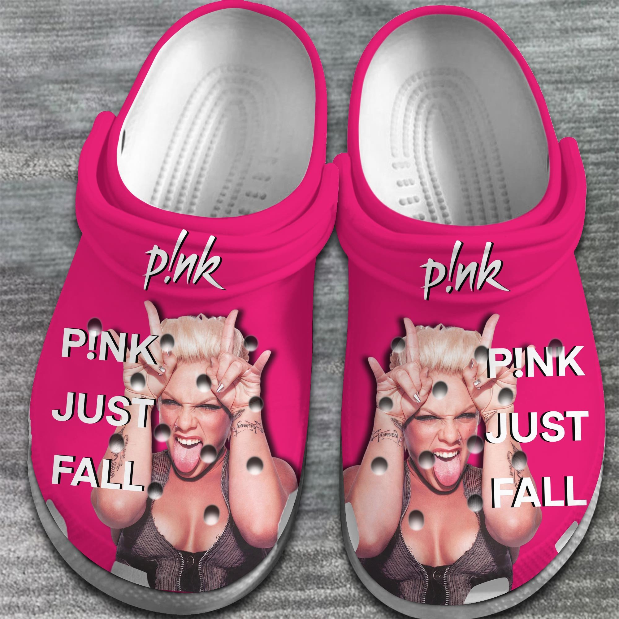 Merchidea Pink Singer Music Crocs Crocband Clogs Shoes Comfortable For Men Women and Kids