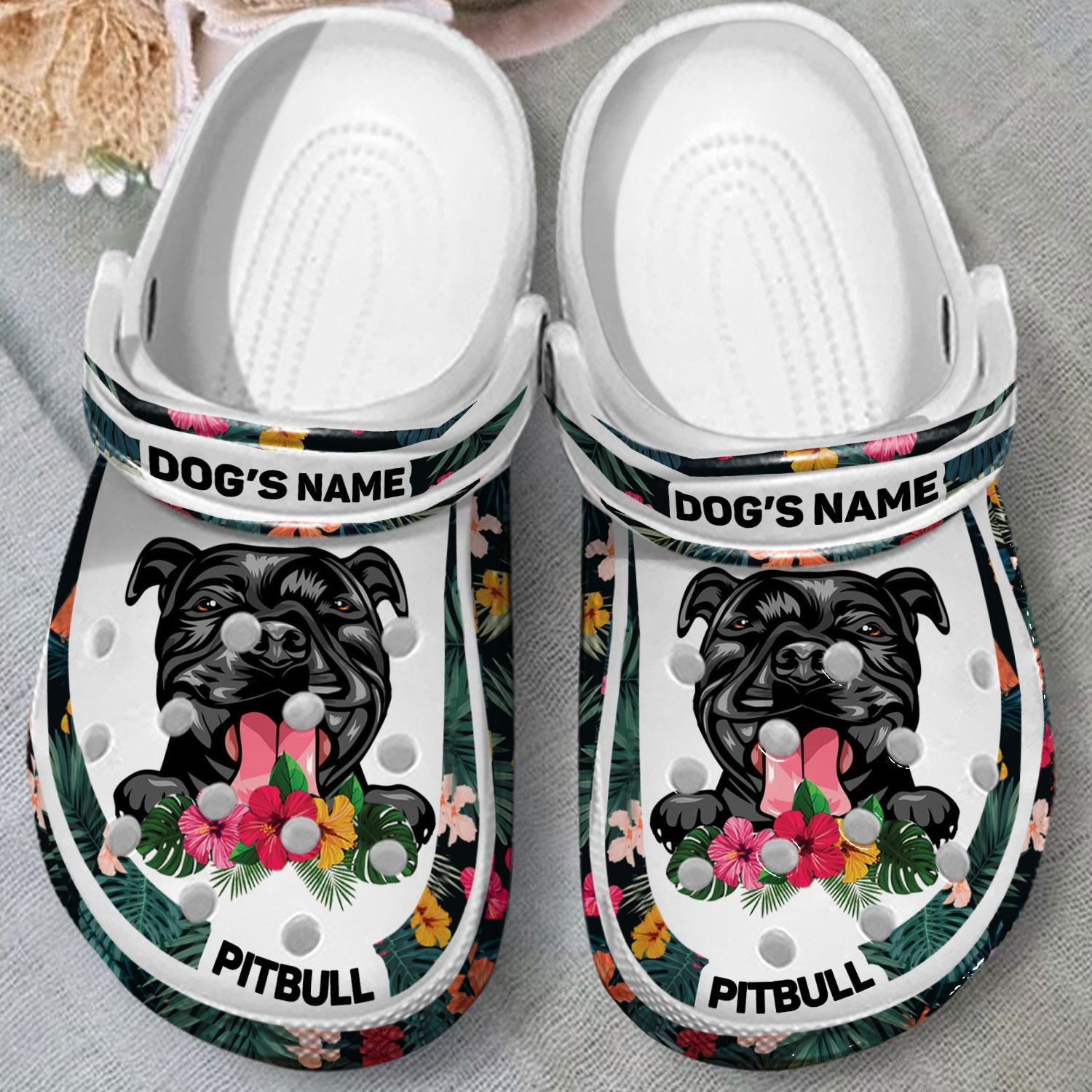 Merchidea Pitbull Dog Crocs Crocband Clogs Shoes Comfortable For Men Women and Kids