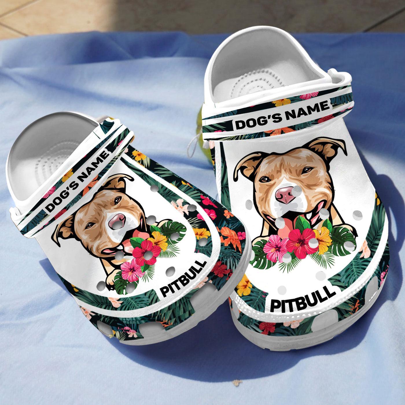 Merchidea Pitbull Dog Crocs Crocband Clogs Shoes Comfortable For Men Women and Kids