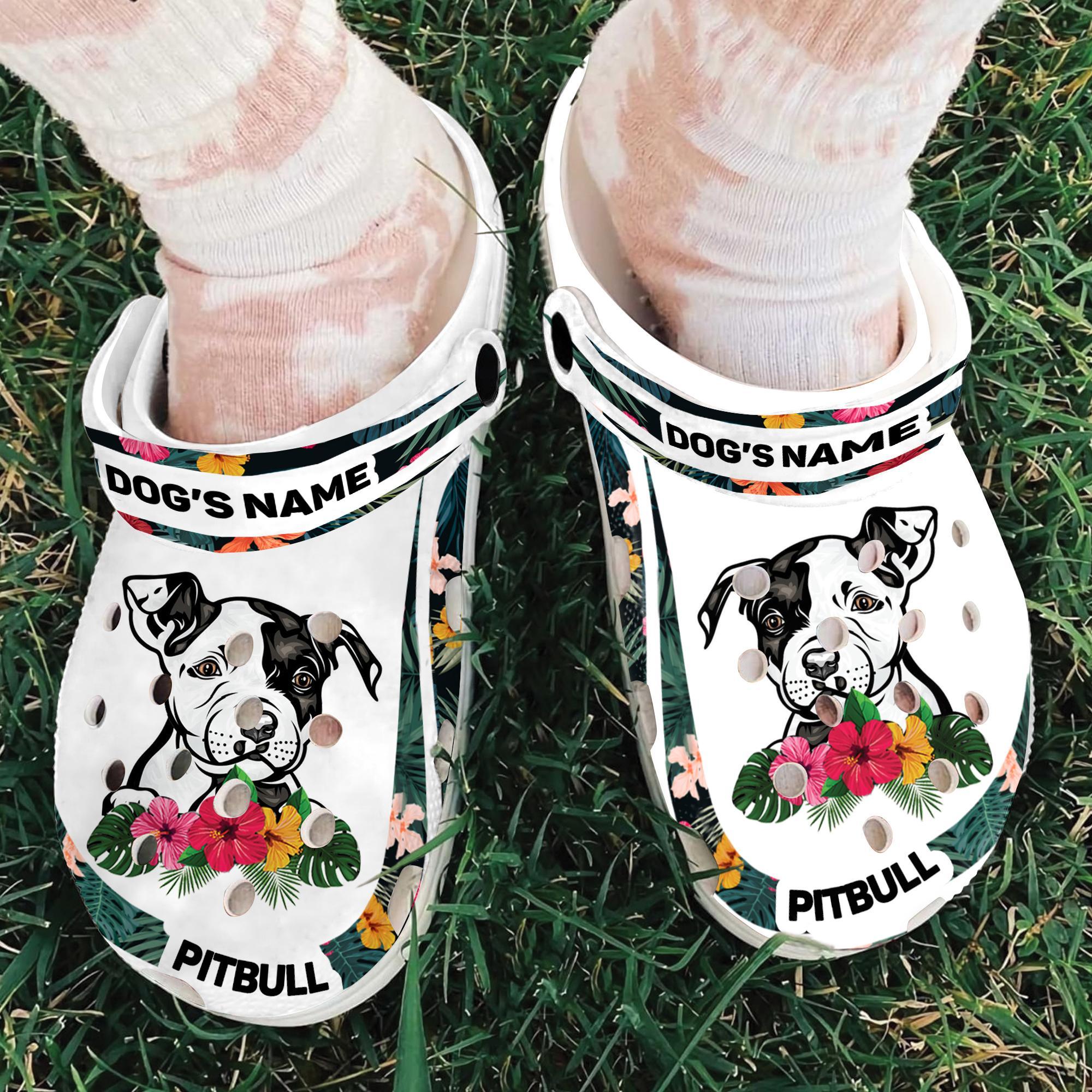 Merchidea Pitbull Dog Crocs Crocband Clogs Shoes Comfortable For Men Women and Kids