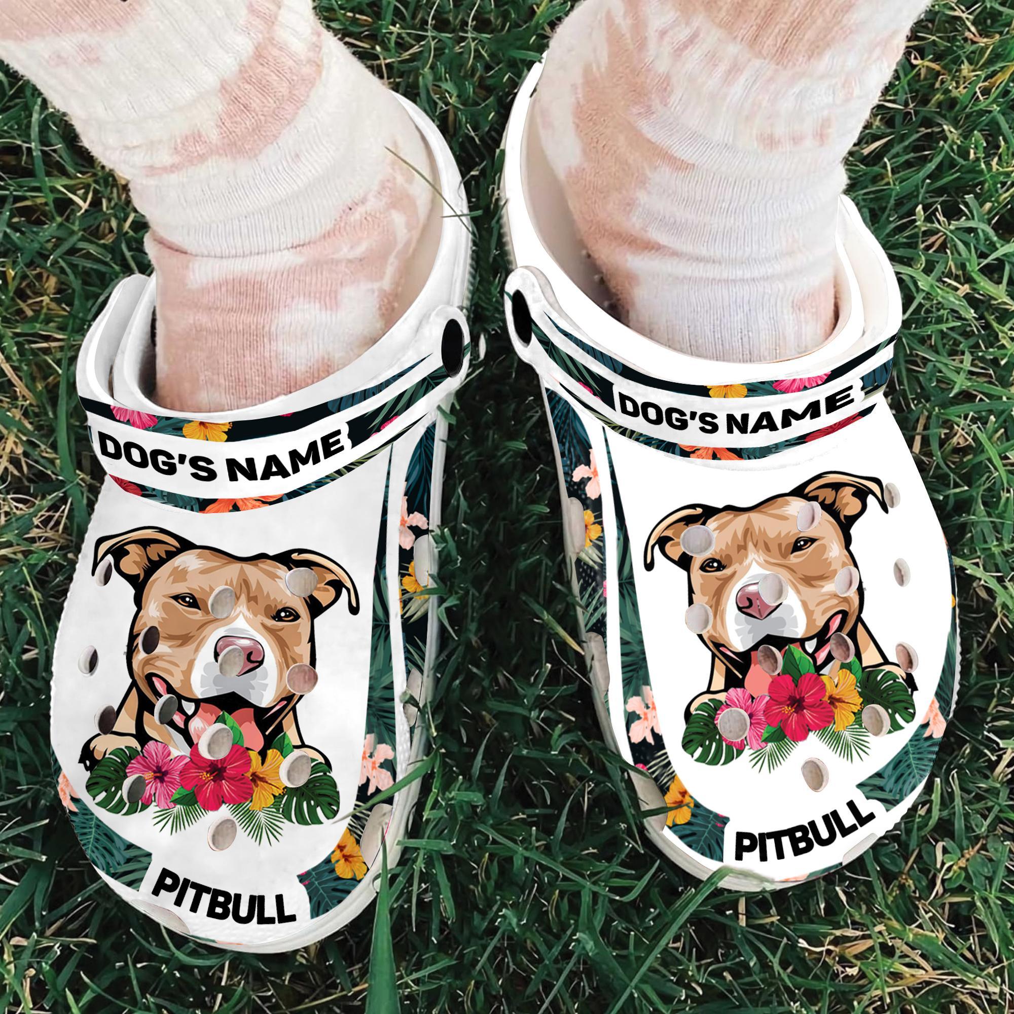 Merchidea Pitbull Dog Crocs Crocband Clogs Shoes Comfortable For Men Women and Kids