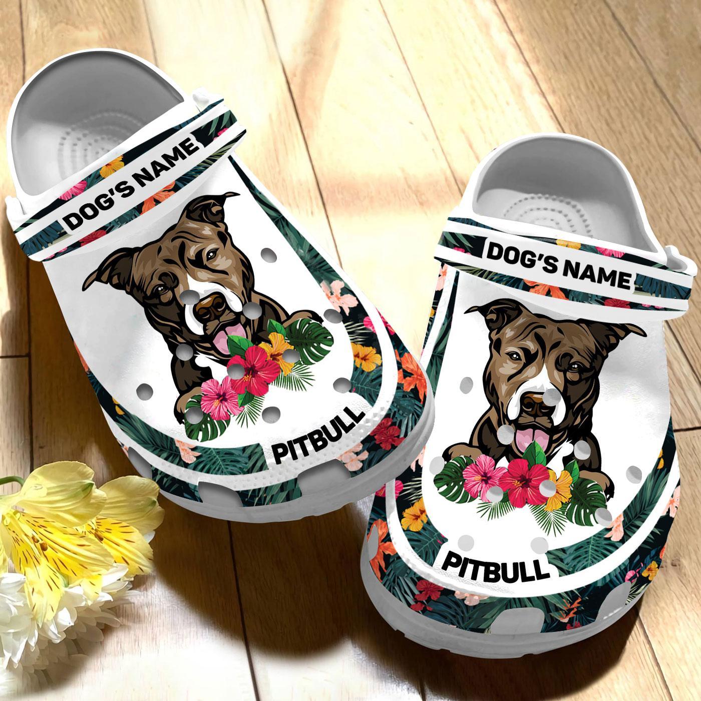 Merchidea Pitbull Dog Crocs Crocband Clogs Shoes Comfortable For Men Women and Kids