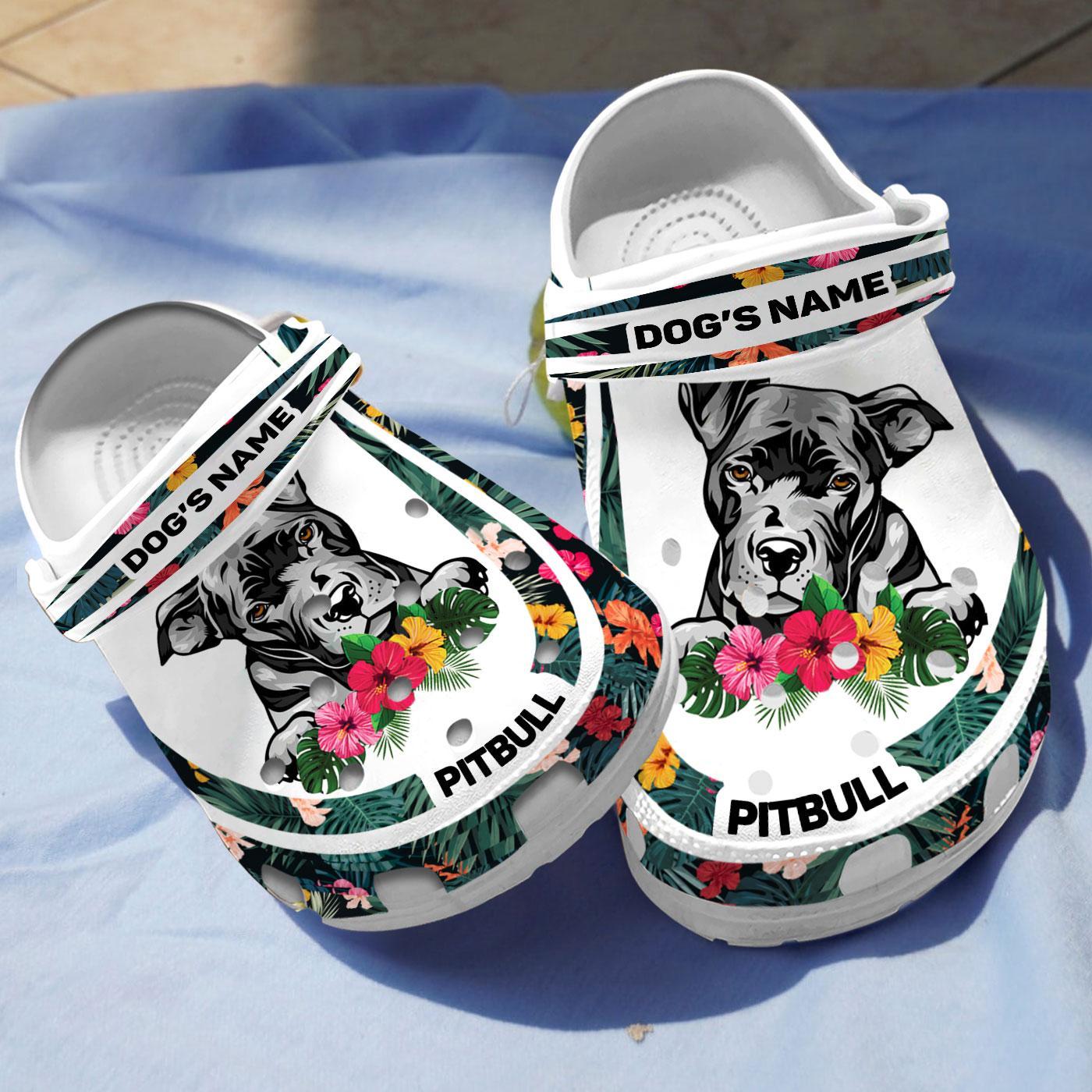 Merchidea Pitbull Dog Crocs Crocband Clogs Shoes Comfortable For Men Women and Kids