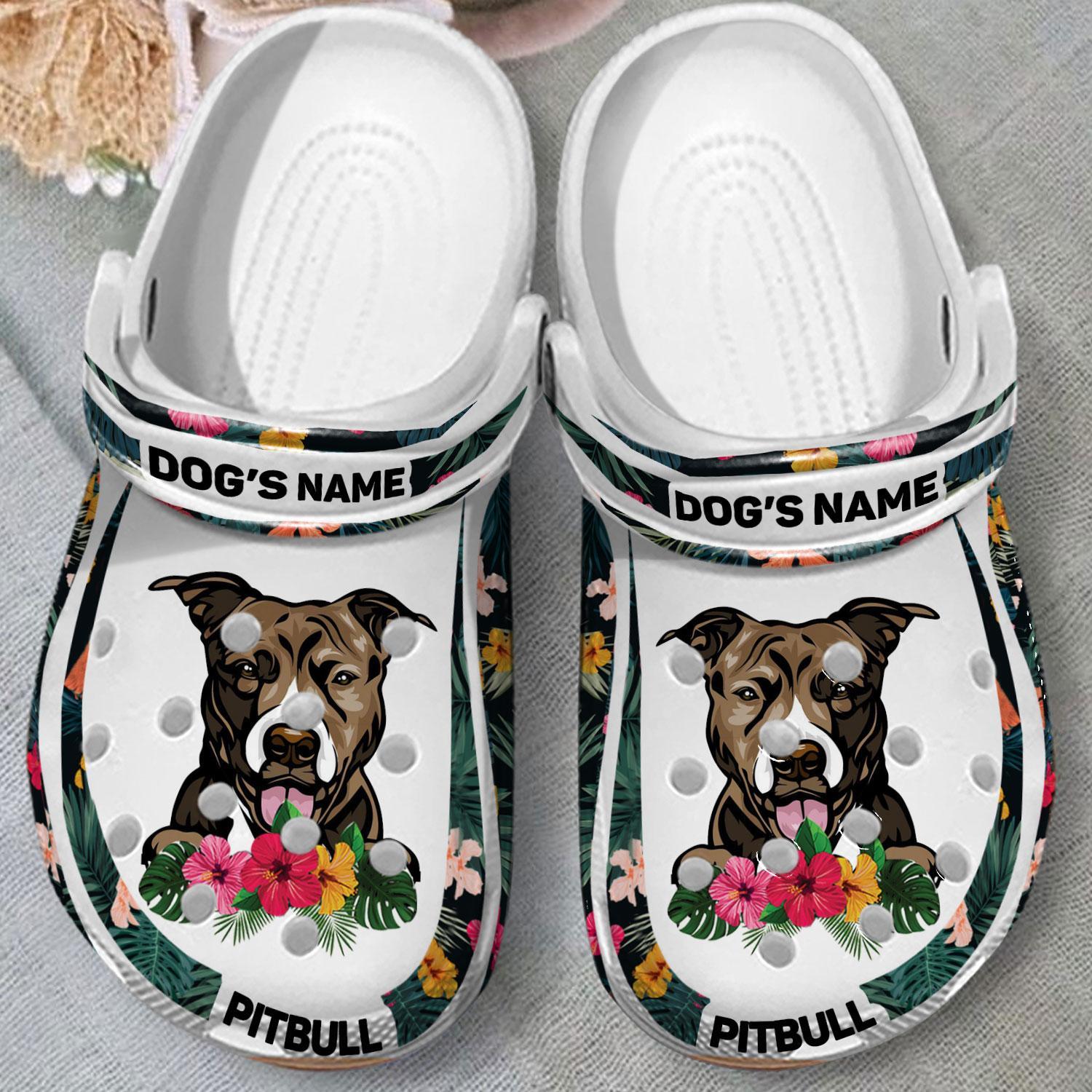 Merchidea Pitbull Dog Crocs Crocband Clogs Shoes Comfortable For Men Women and Kids