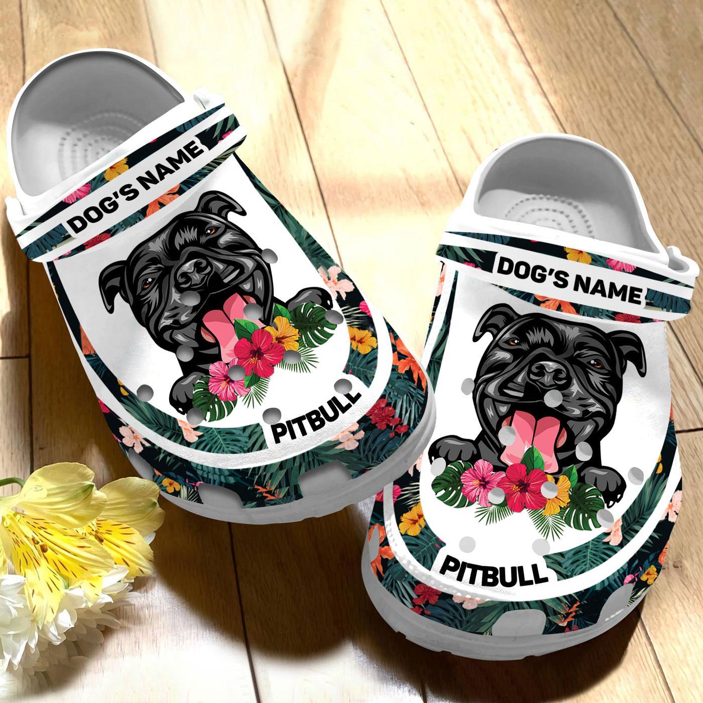 Merchidea Pitbull Dog Crocs Crocband Clogs Shoes Comfortable For Men Women and Kids