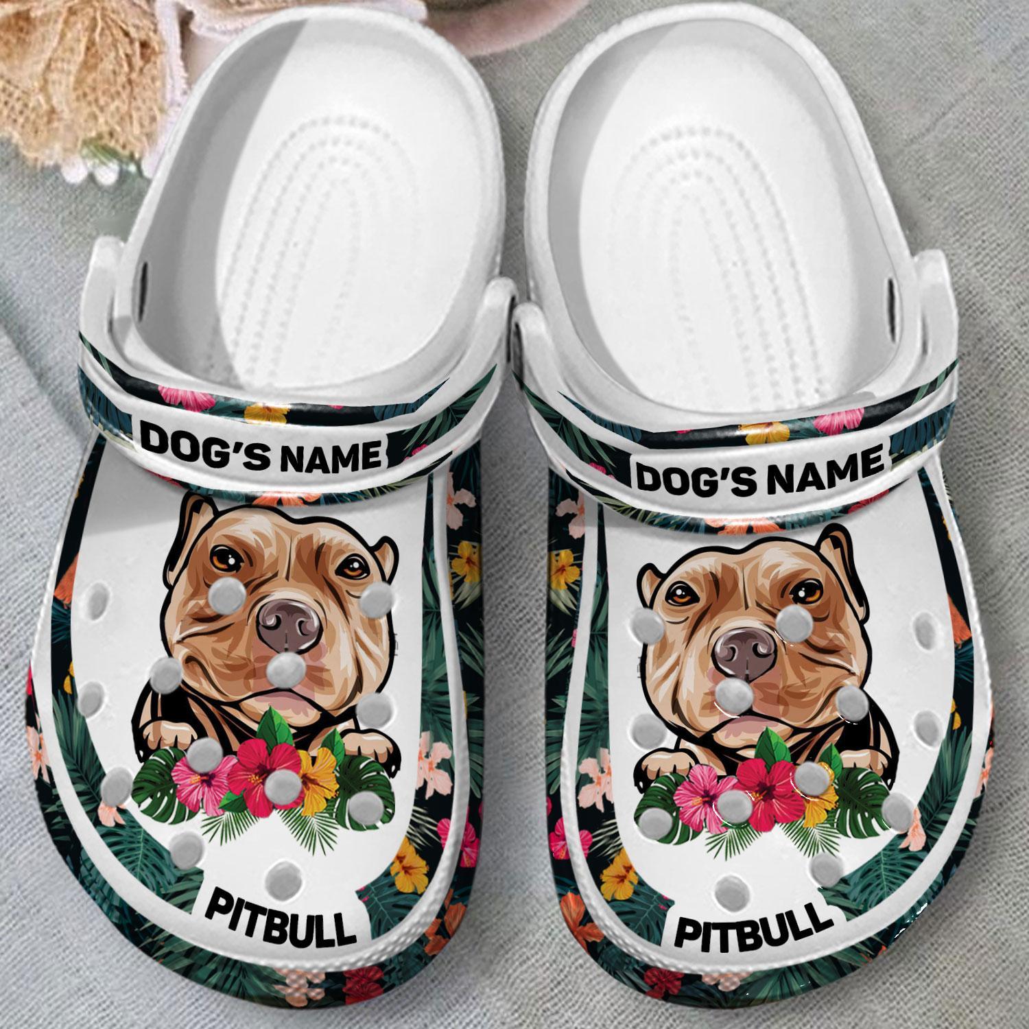 Merchidea Pitbull Dog Crocs Crocband Clogs Shoes Comfortable For Men Women and Kids