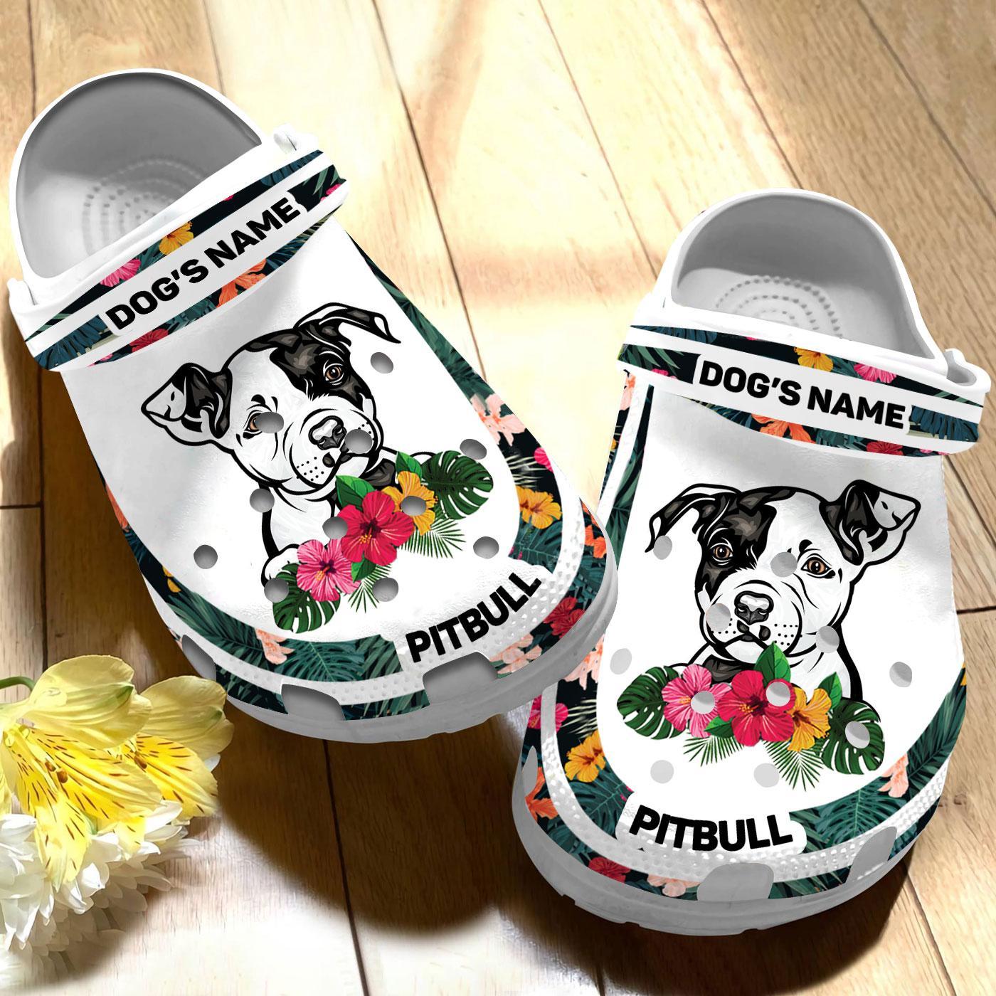 Merchidea Pitbull Dog Crocs Crocband Clogs Shoes Comfortable For Men Women and Kids