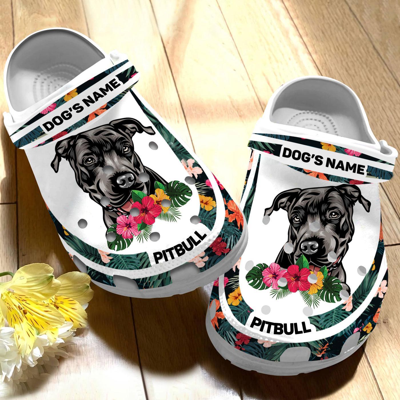 Merchidea Pitbull Dog Crocs Crocband Clogs Shoes Comfortable For Men Women and Kids