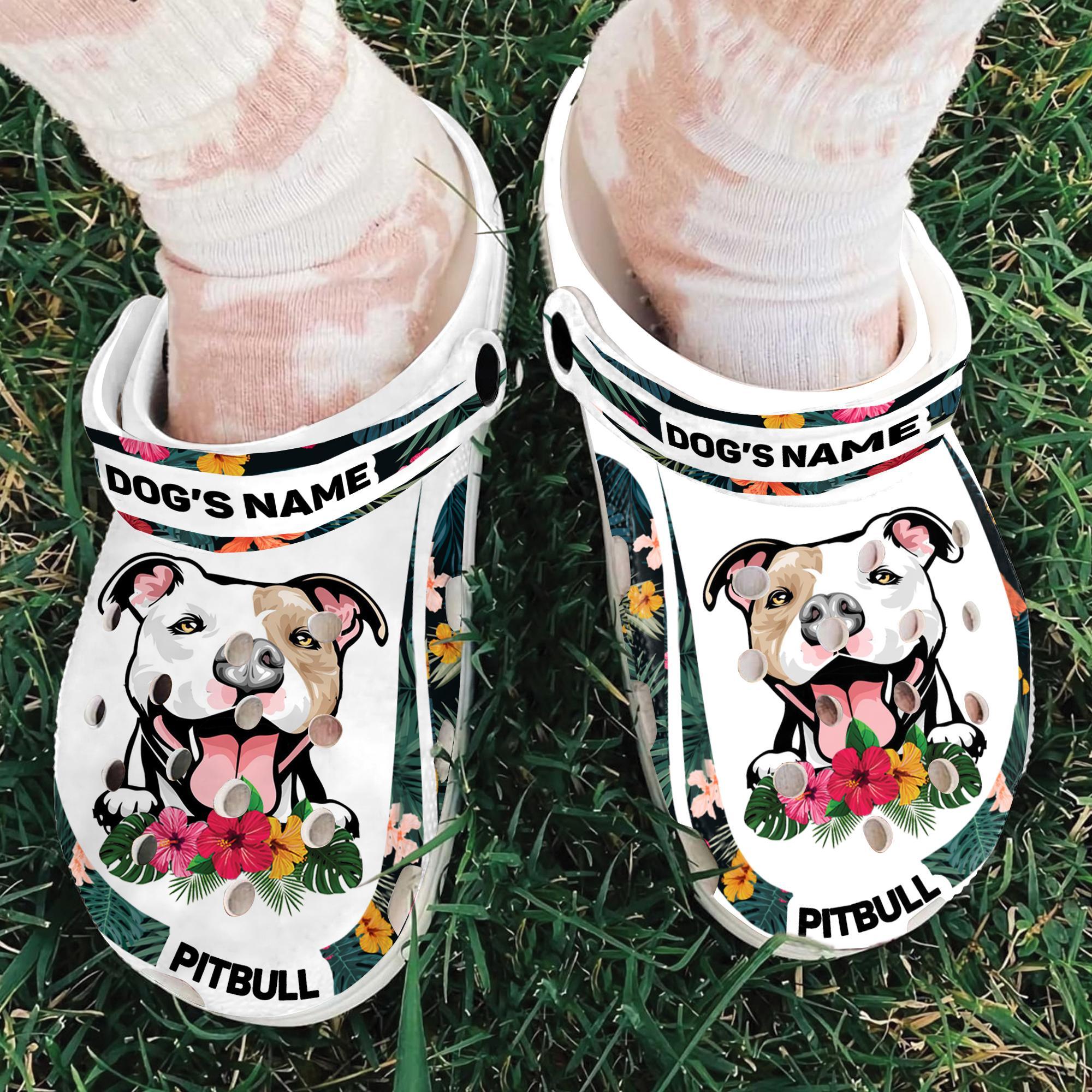 Merchidea Pitbull Dog Crocs Crocband Clogs Shoes Comfortable For Men Women and Kids