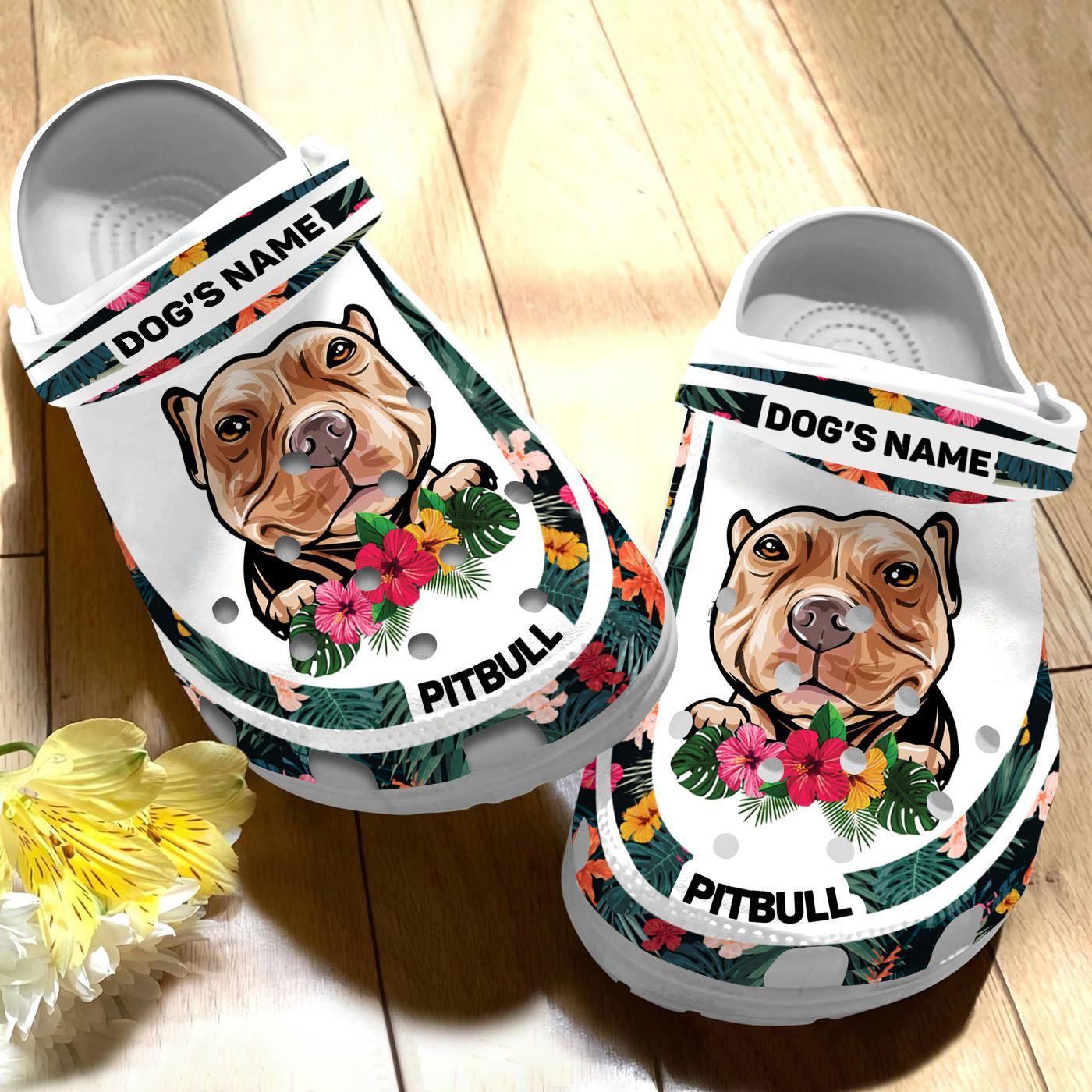 Merchidea Pitbull Dog Crocs Crocband Clogs Shoes Comfortable For Men Women and Kids