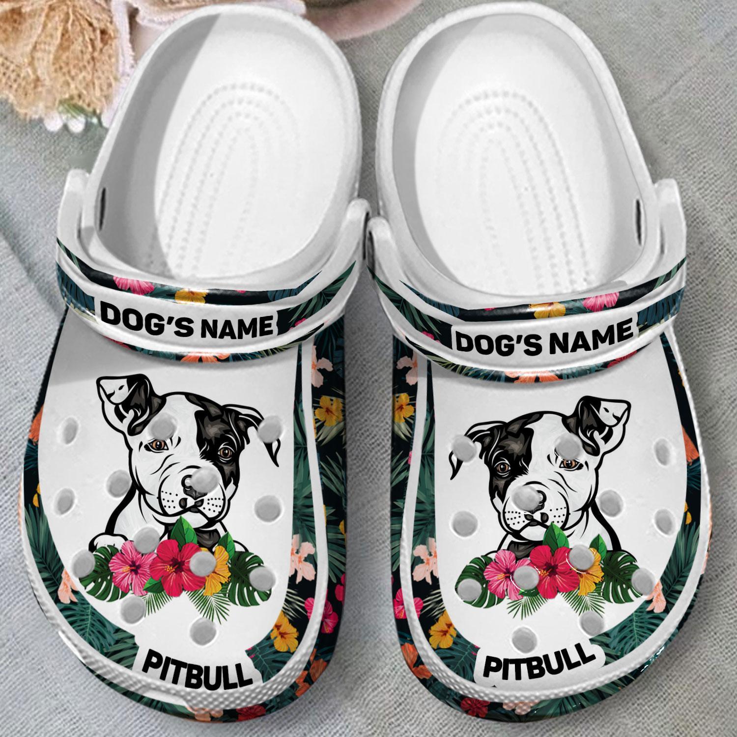 Merchidea Pitbull Dog Crocs Crocband Clogs Shoes Comfortable For Men Women and Kids