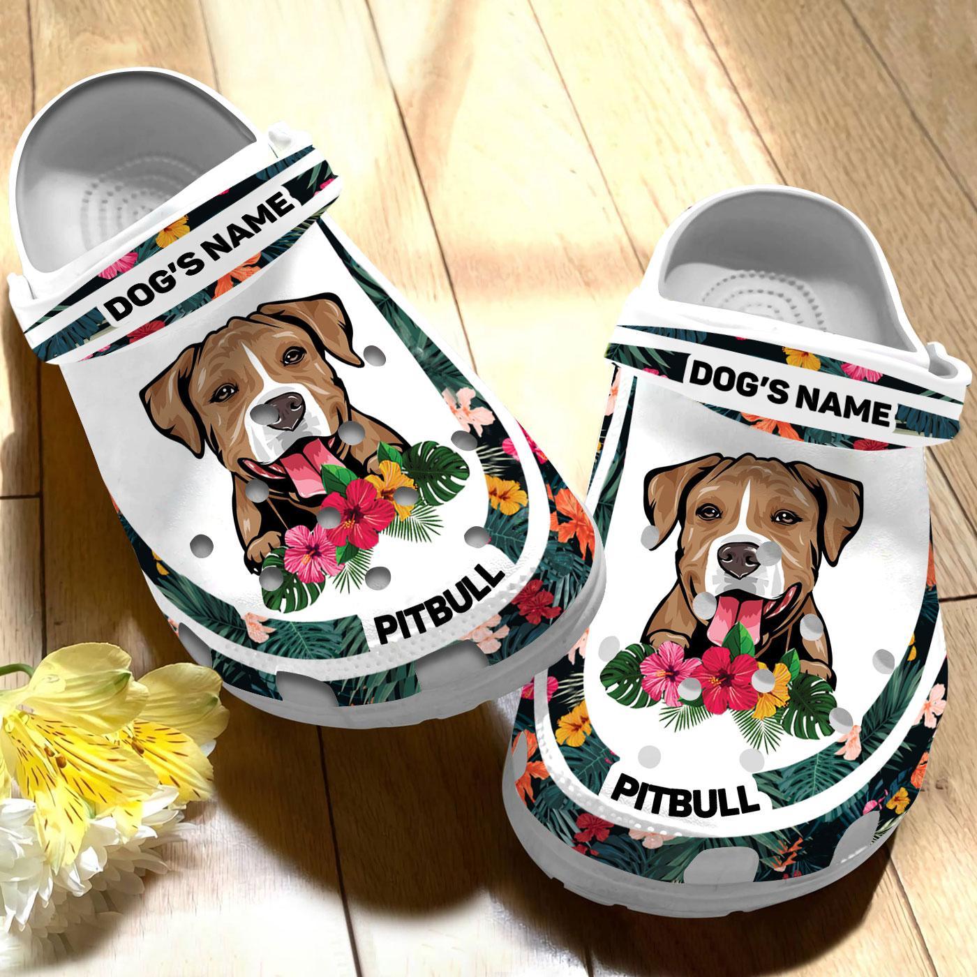 Merchidea Pitbull Dog Crocs Crocband Clogs Shoes Comfortable For Men Women and Kids